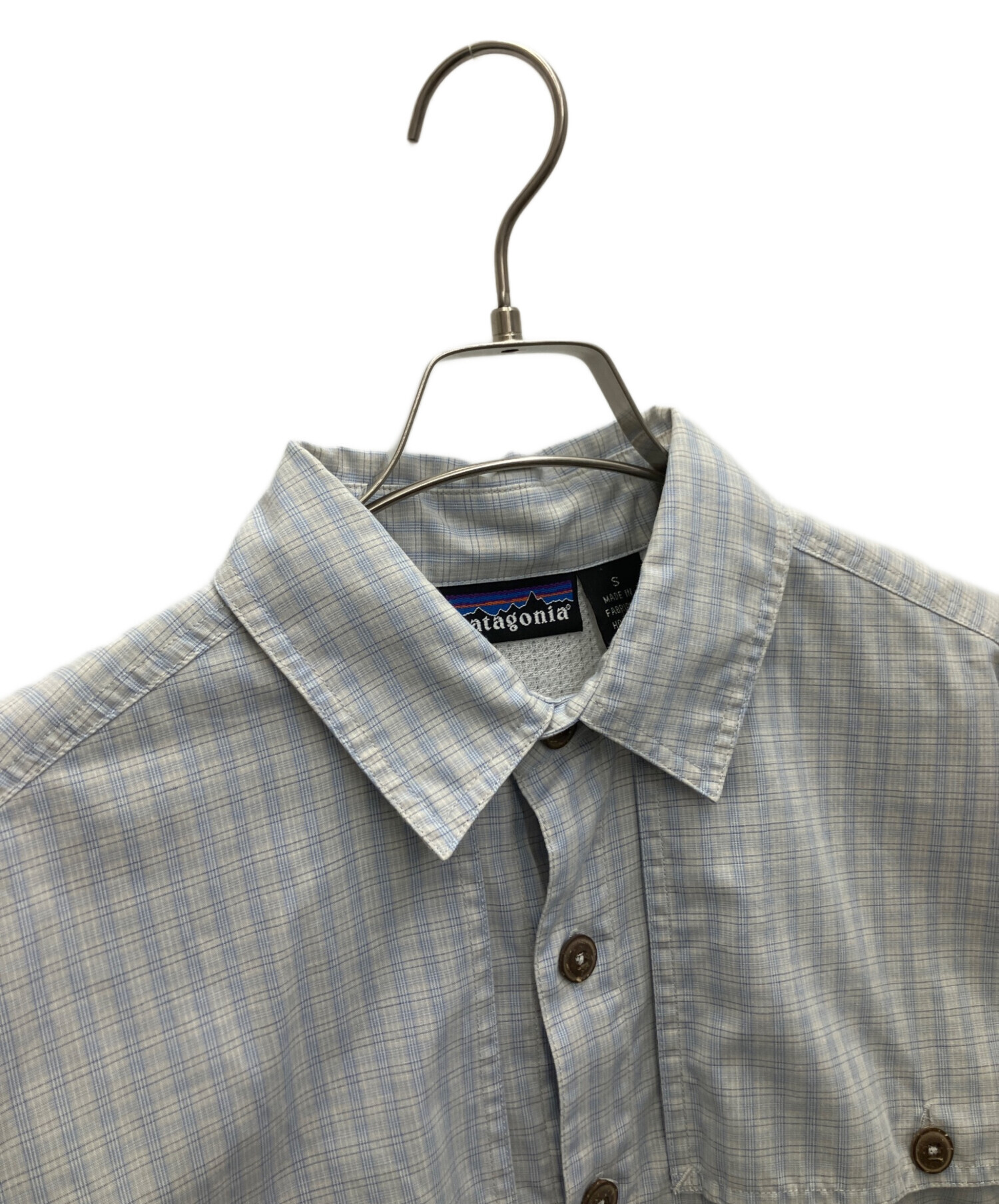 中古・古着通販】Patagonia (パタゴニア) 半袖シャツ ブルー サイズ:S