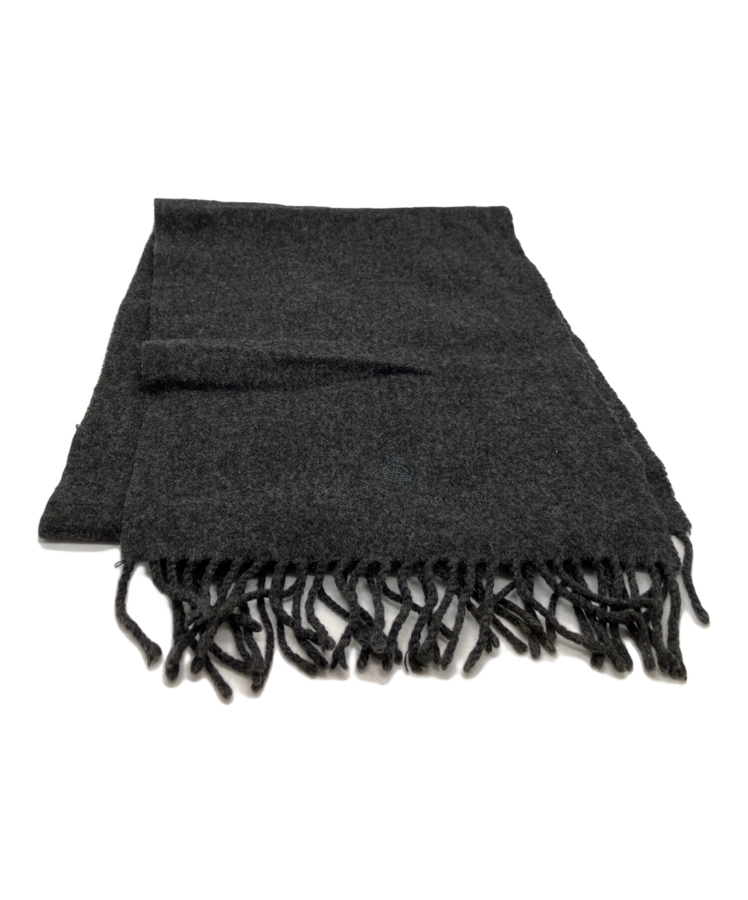 Vivienne Westwood ブラック グレー マフラー （未使用） 中古・古着通販】Vivienne Westwood (ヴィヴィアンウエストウッド