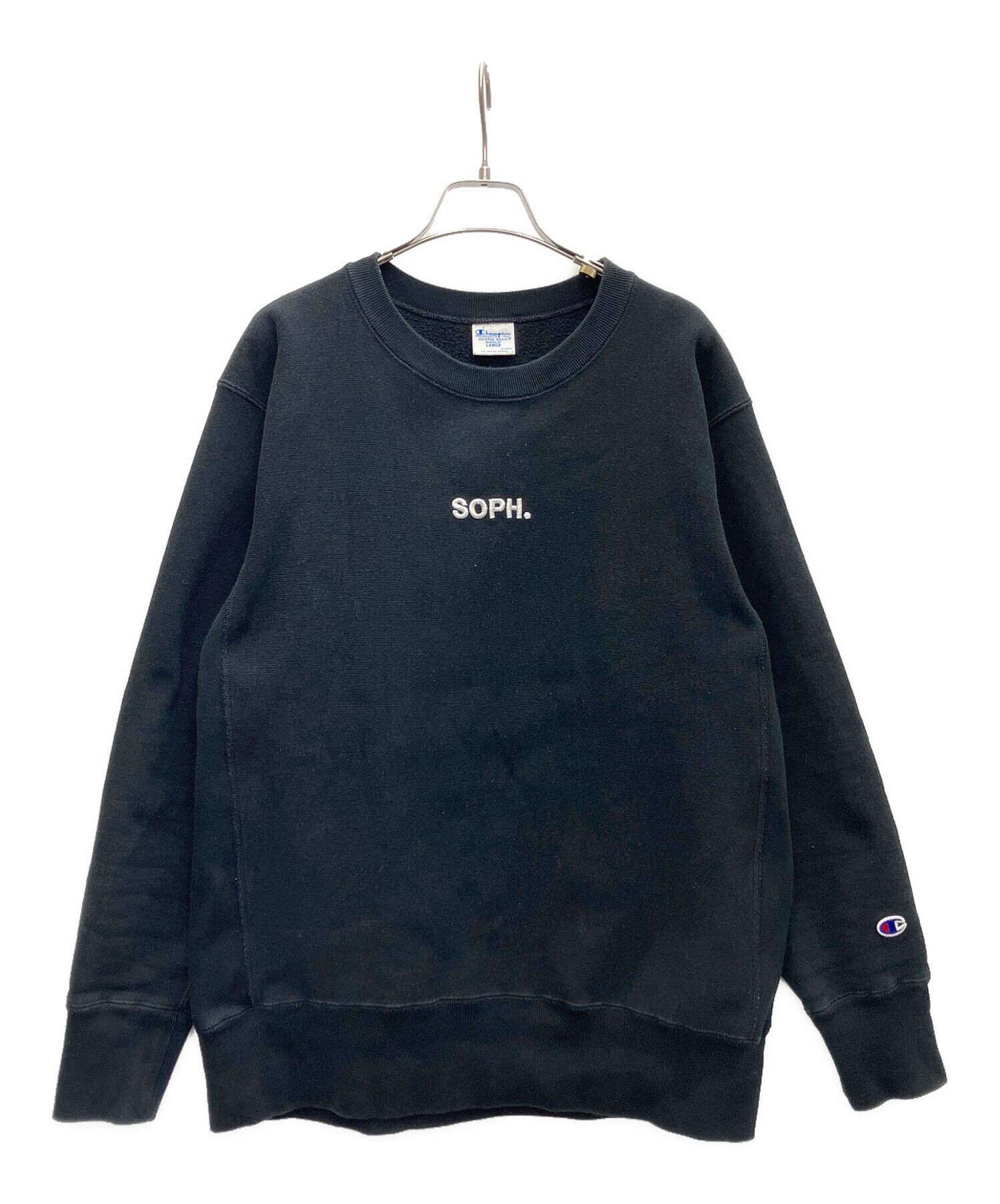 ソフ　SOPH ブラック リバースウィーブ　スウェット Mサイズ 中古・古着通販】Champion (チャンピオン) SOPH. (ソフ) リバース