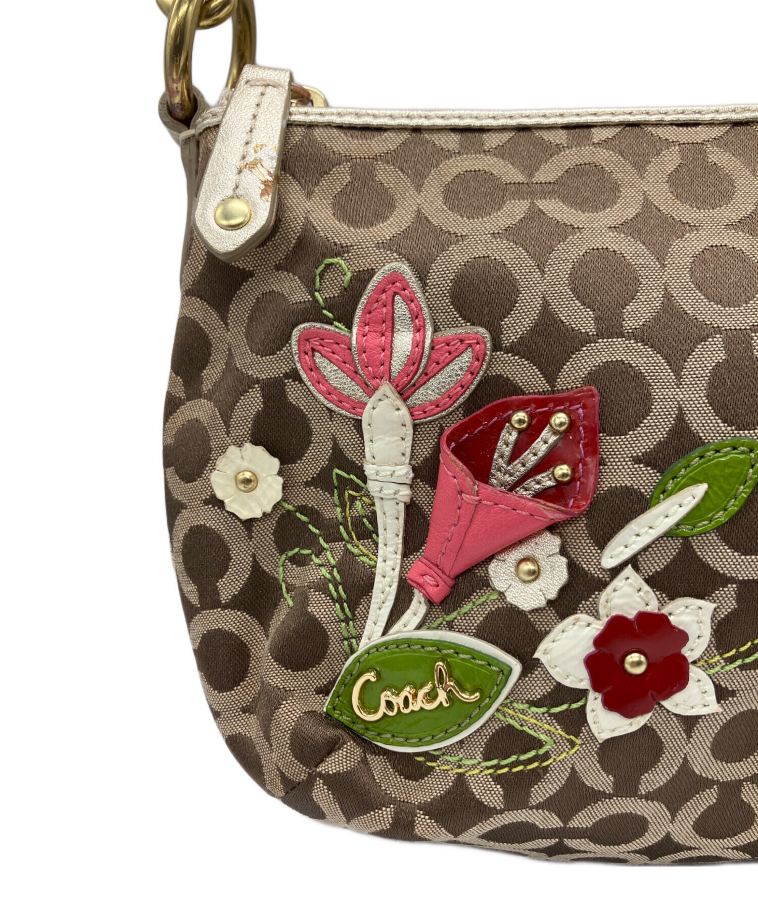 中古・古着通販】COACH (コーチ) ハンドバッグ ブラウン｜ブランド 