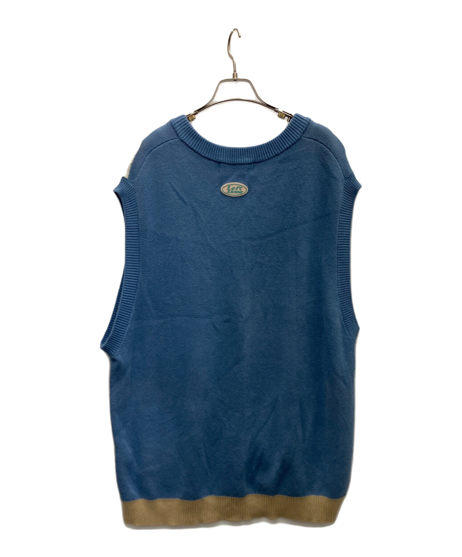 中古・古着通販】Left Alone (レフトアローン) ニットベスト ブルー