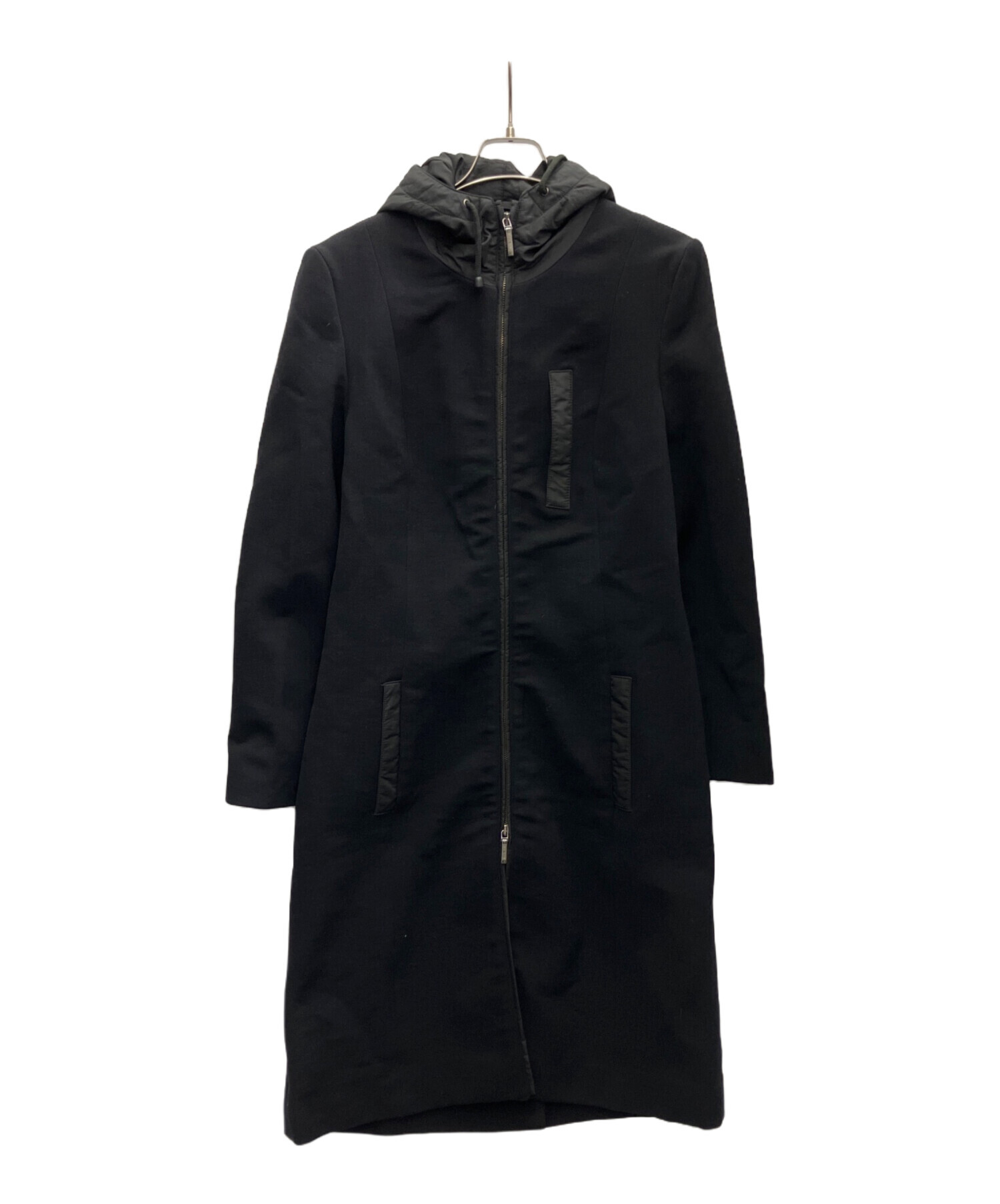 中古・古着通販】MOSCHINO (モスキーノ) ジップコート ブラック サイズ