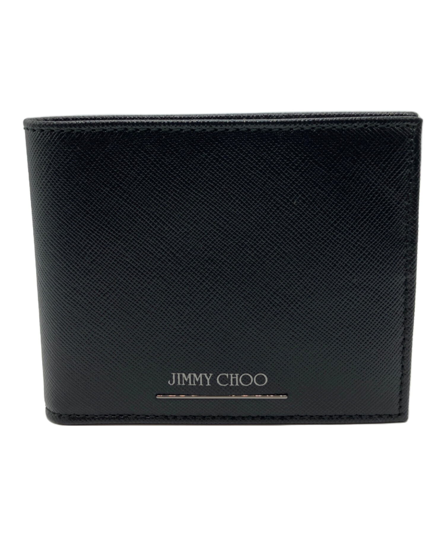 中古・古着通販】JIMMY CHOO (ジミーチュウ) 2つ折り財布 ブラック
