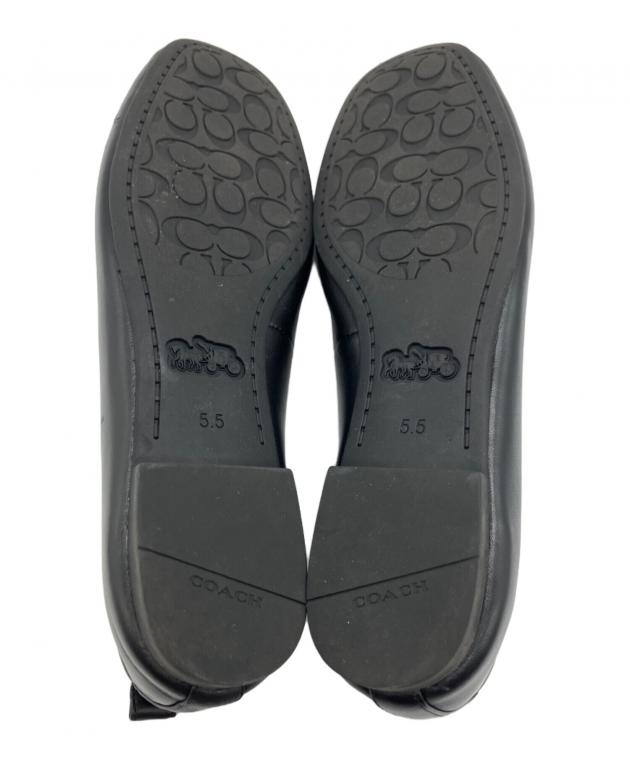 中古・古着通販】COACH (コーチ) パンプス ブラック サイズ:SIZE5.5