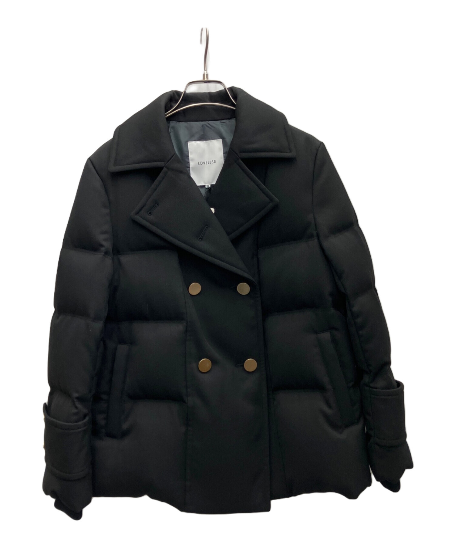 中古・古着通販】LOVELESS (ラブレス) Pコートダウン ブラック サイズ 
