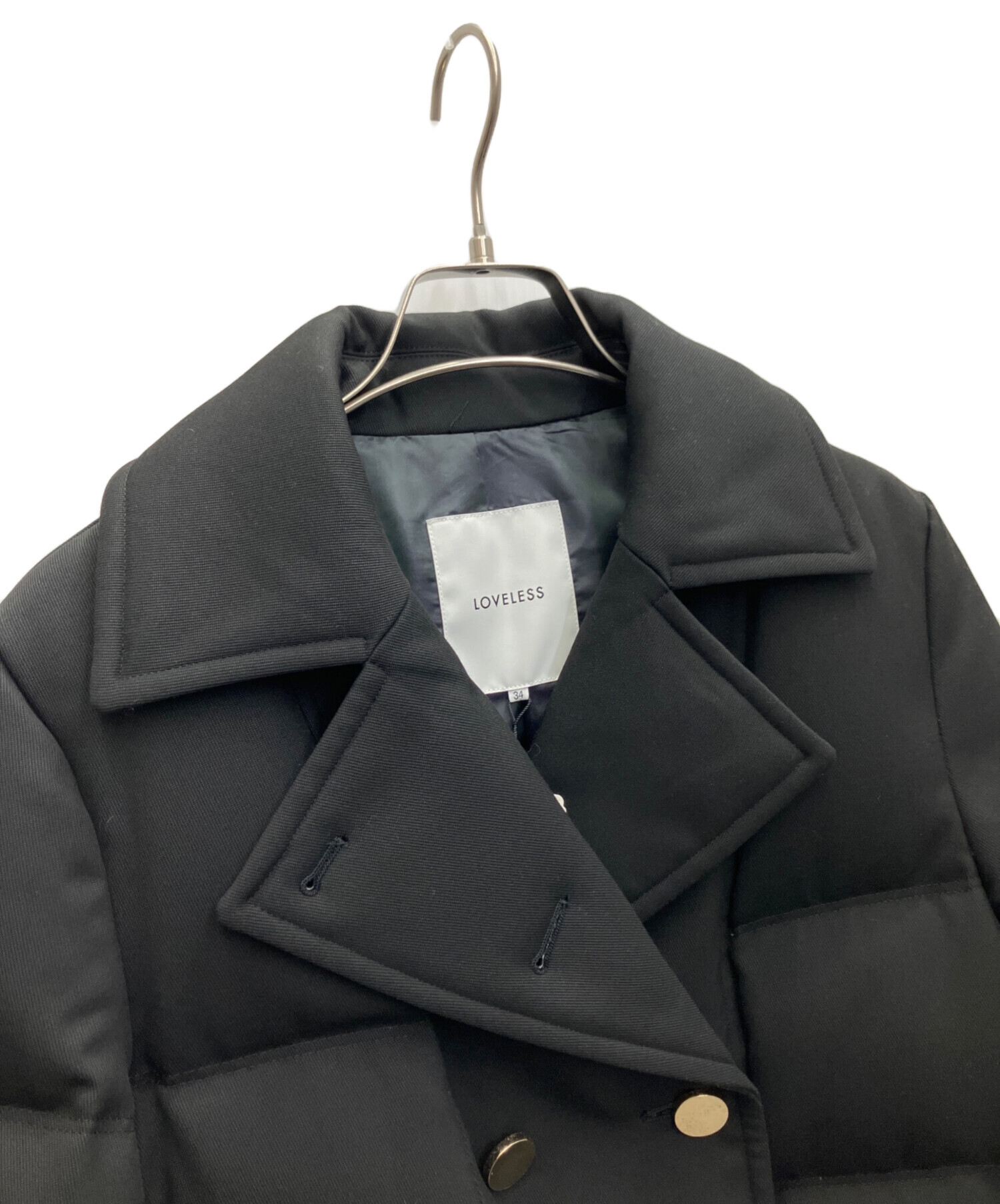 中古・古着通販】LOVELESS (ラブレス) Pコートダウン ブラック サイズ 