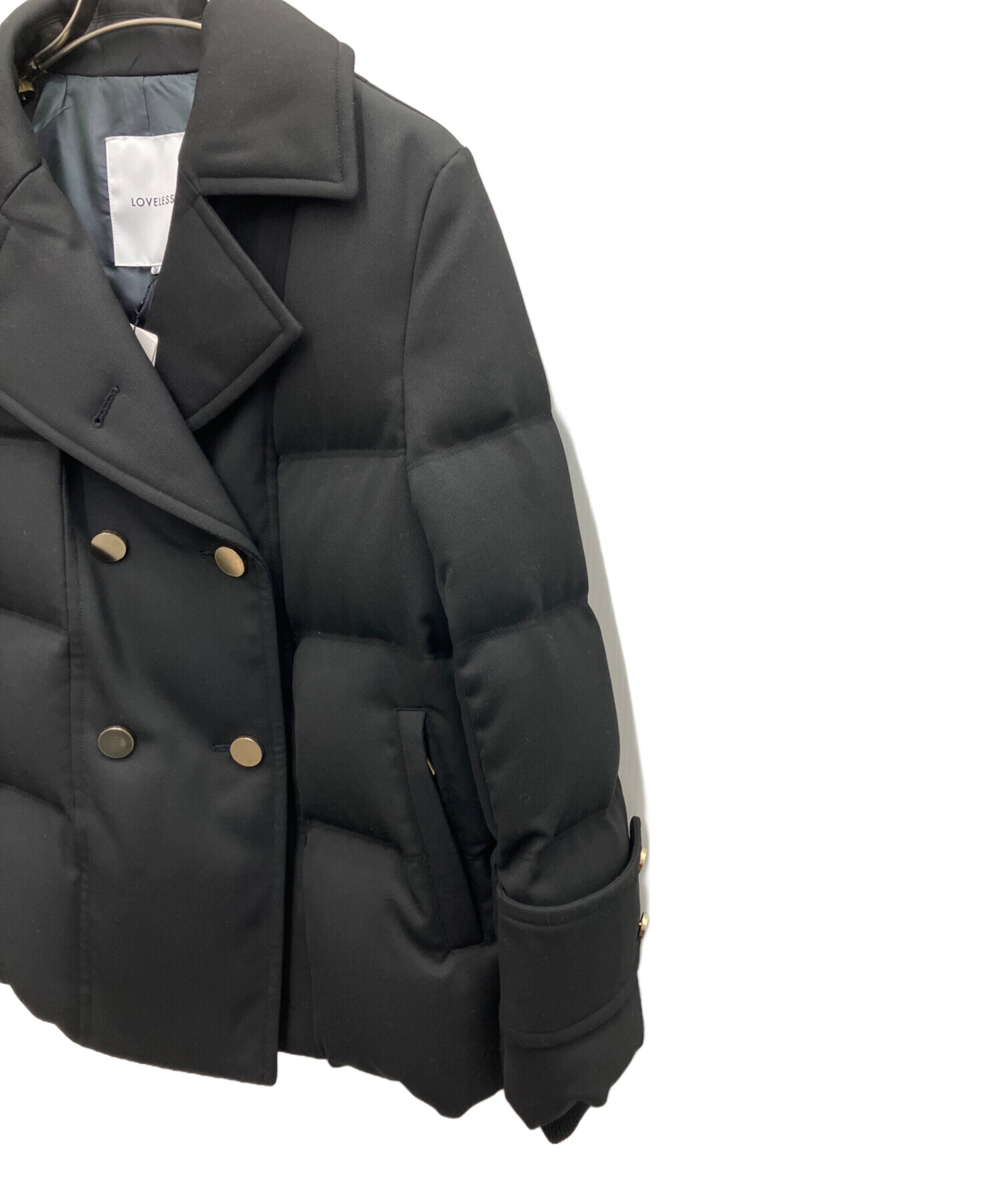 中古・古着通販】LOVELESS (ラブレス) Pコートダウン ブラック サイズ