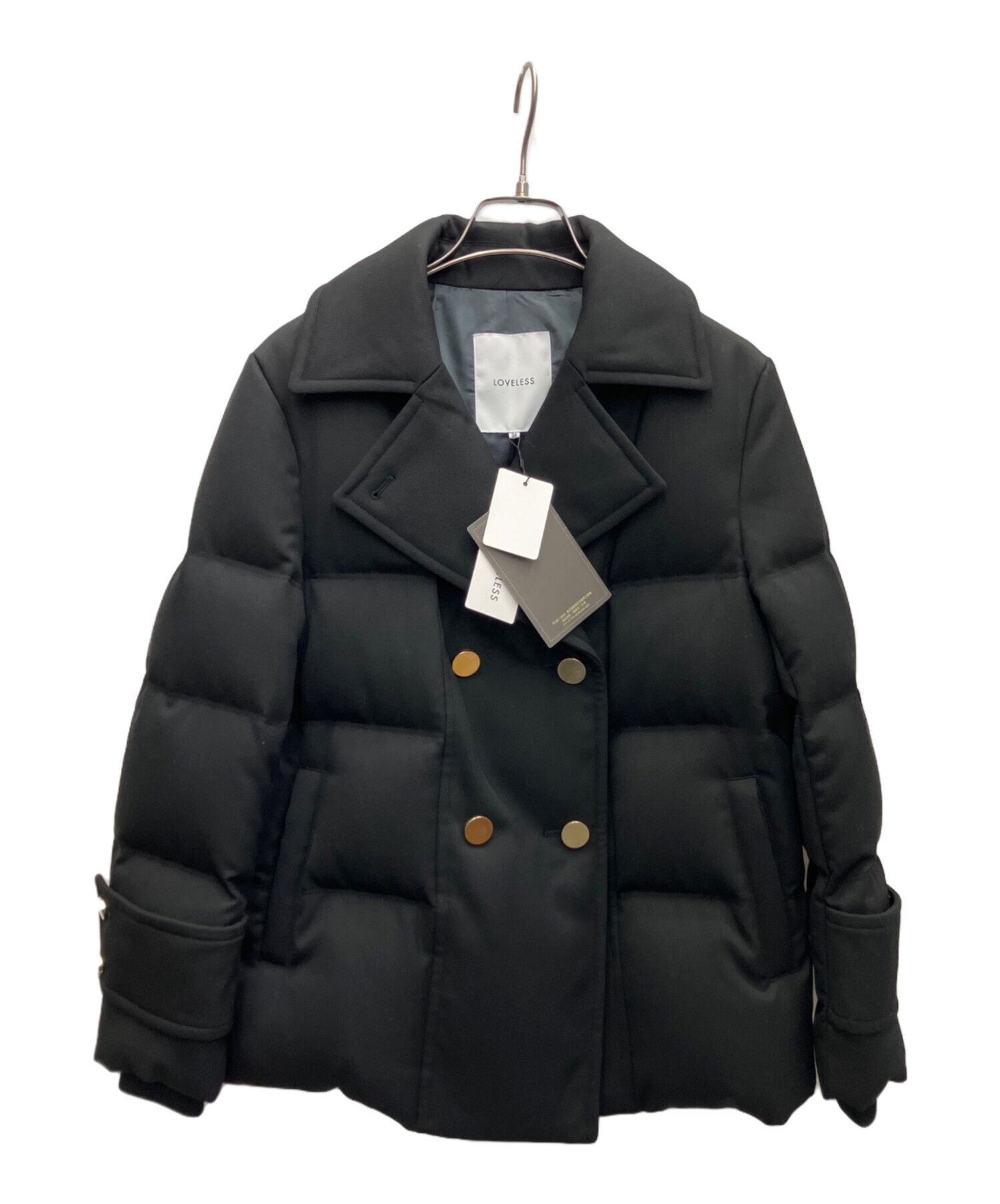 中古・古着通販】LOVELESS (ラブレス) Pコートダウン ブラック サイズ