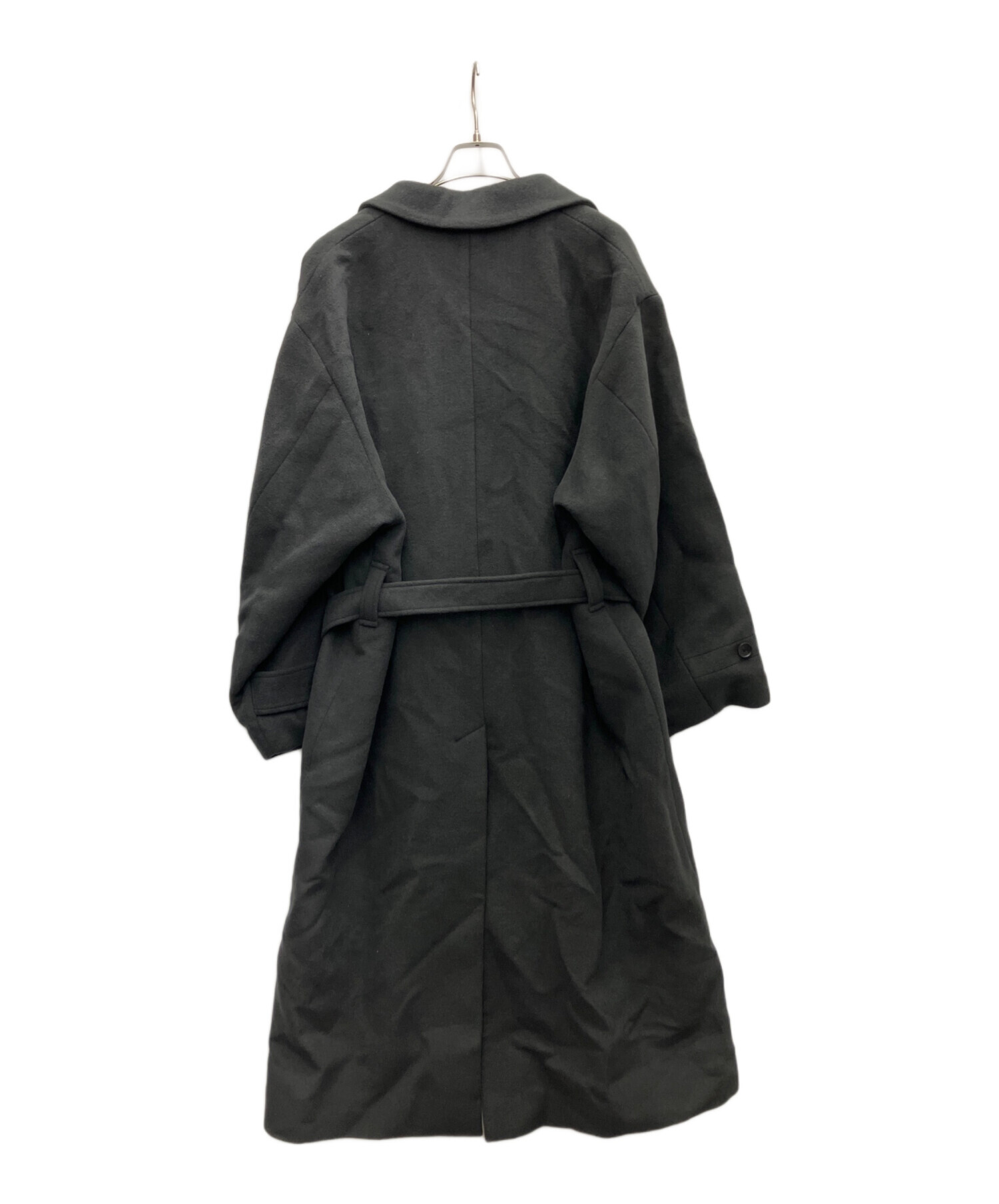 中古・古着通販】HARE (ハレ) ウールダブルコート ダークグレー サイズ 