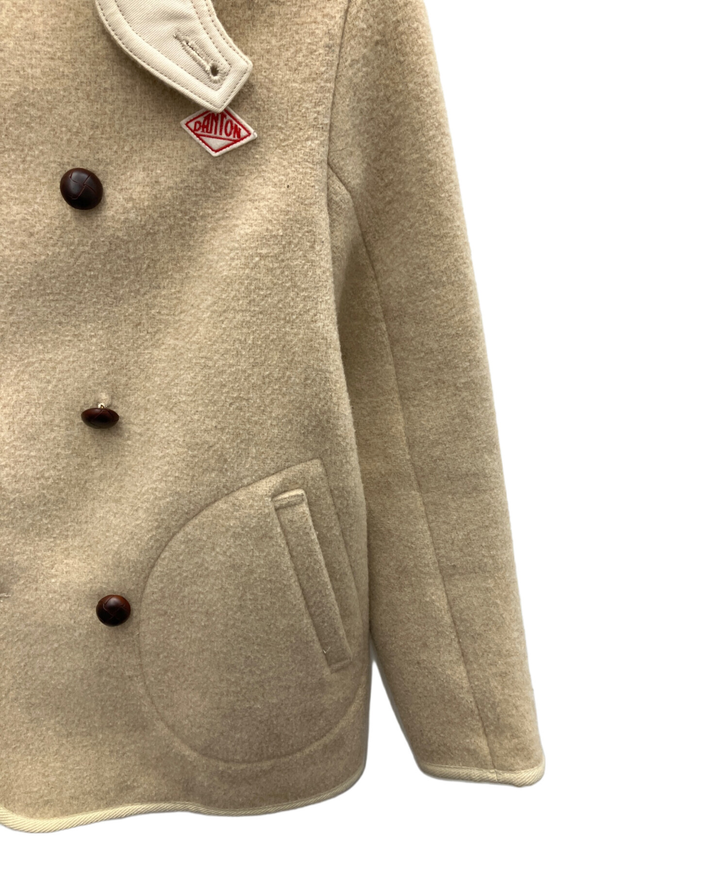 DANTON ベージュジャケット 中古・古着通販】DANTON (ダントン) フーデッドジャケット ベージュ