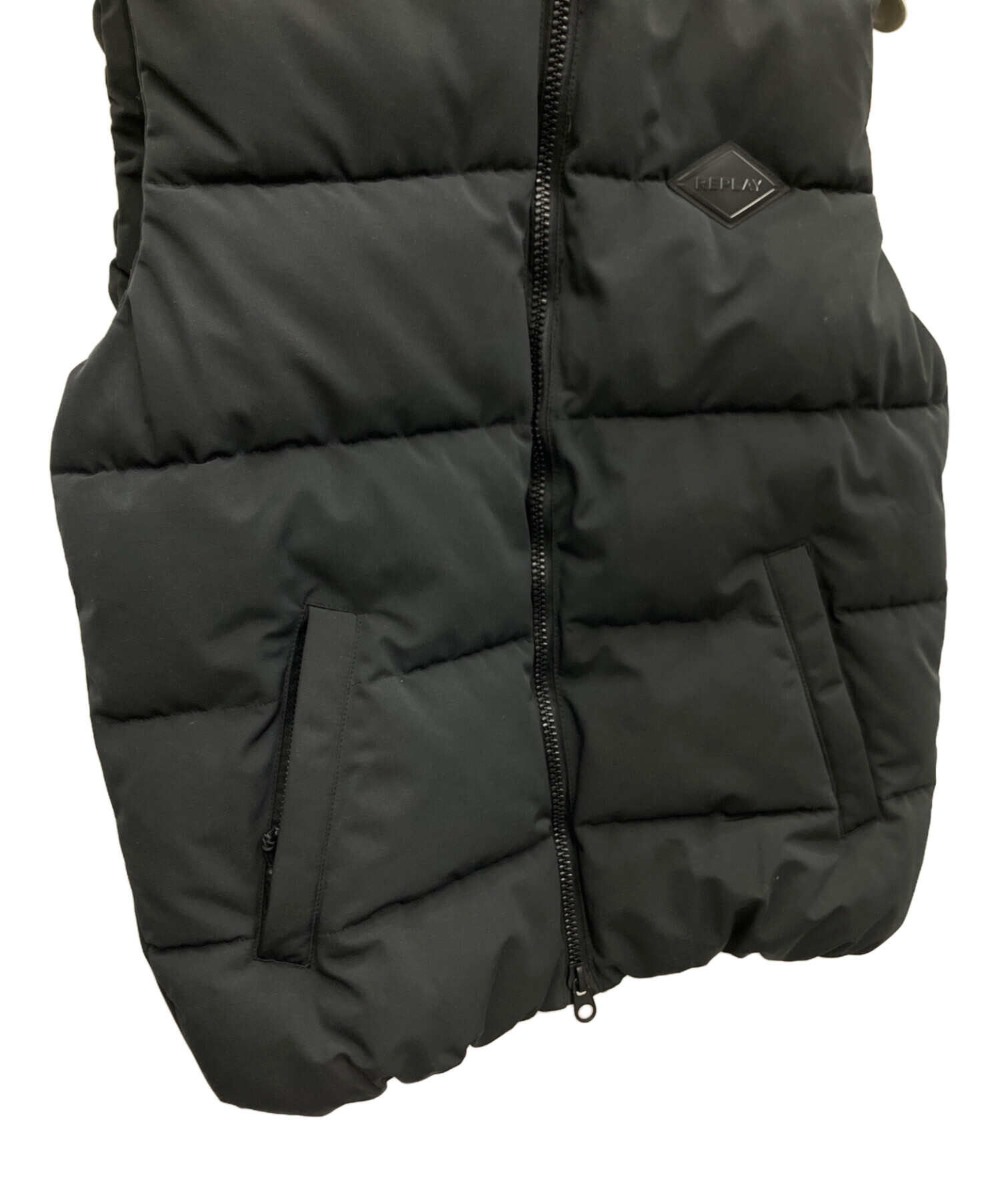 中古・古着通販】REPLAY (リプレイ) 中綿ベスト ブラック サイズ:M