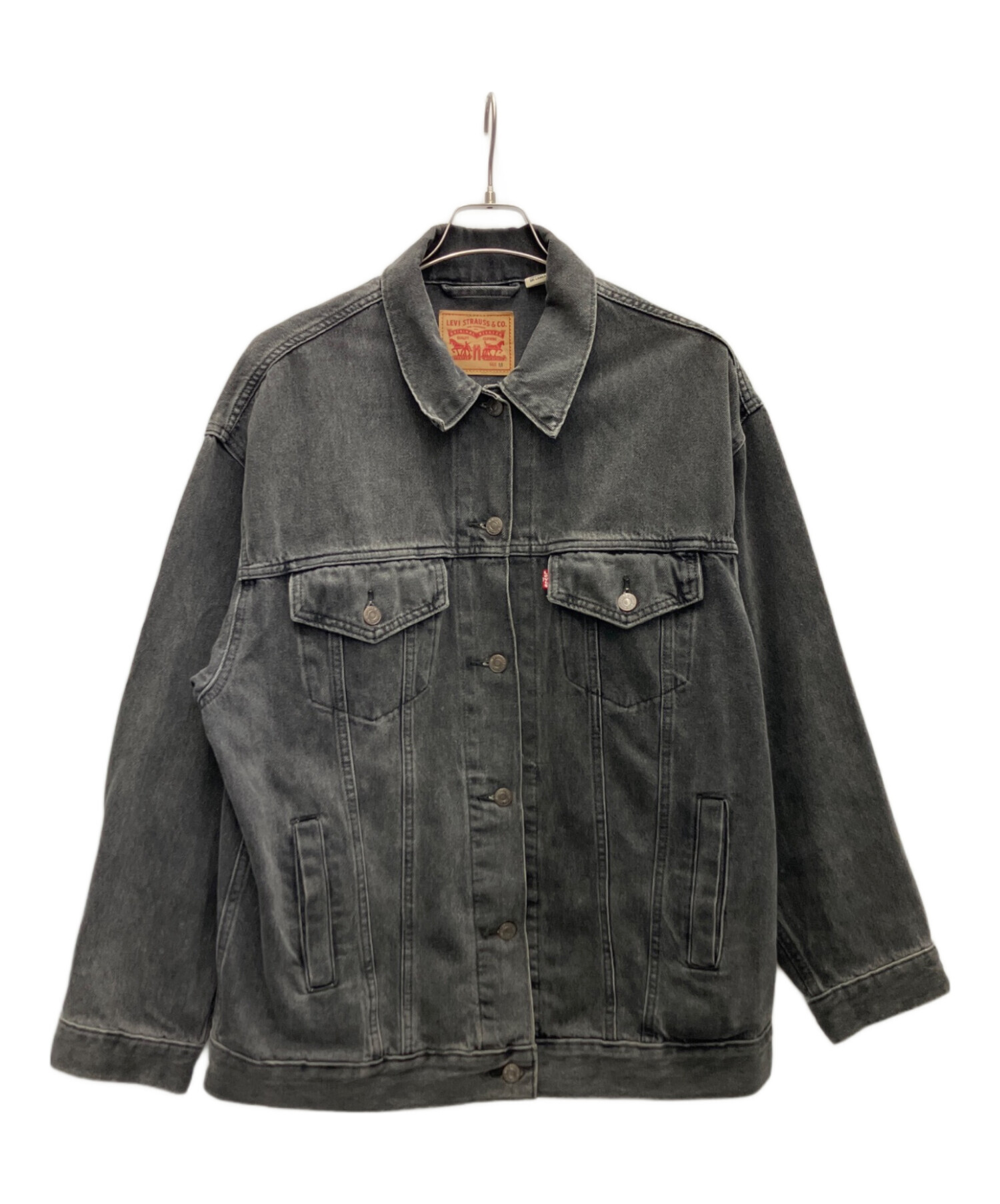 中古・古着通販】LEVI'S (リーバイス) デニムジャケット ブラック