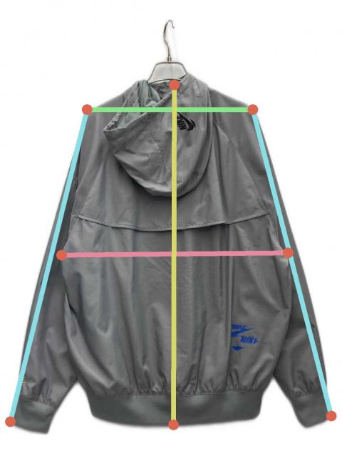 中古・古着通販】NIKE (ナイキ) ウインドブレーカー グレー サイズ:XL