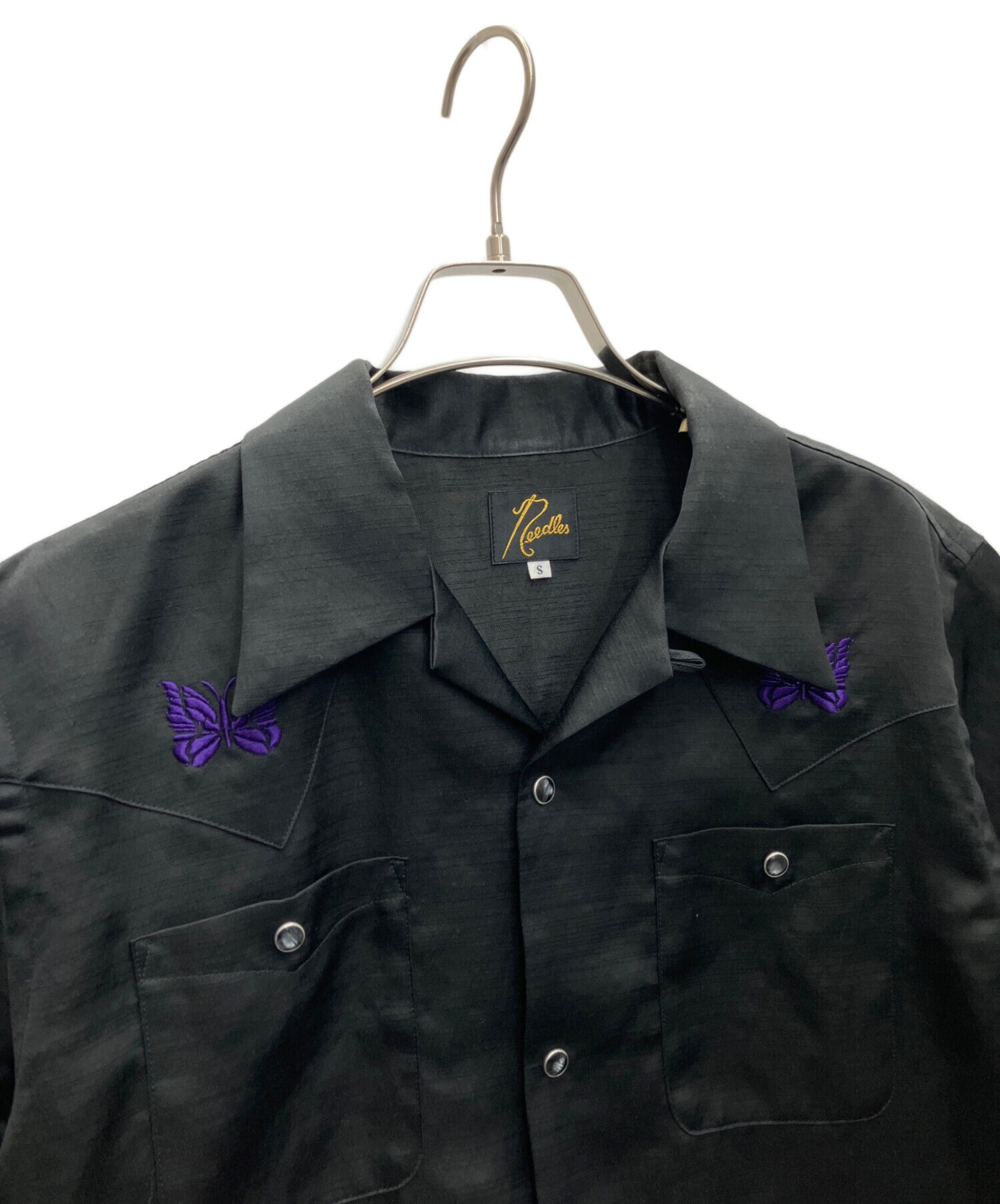 中古・古着通販】Needles (ニードルズ) 半袖シャツ ブラック サイズ:S