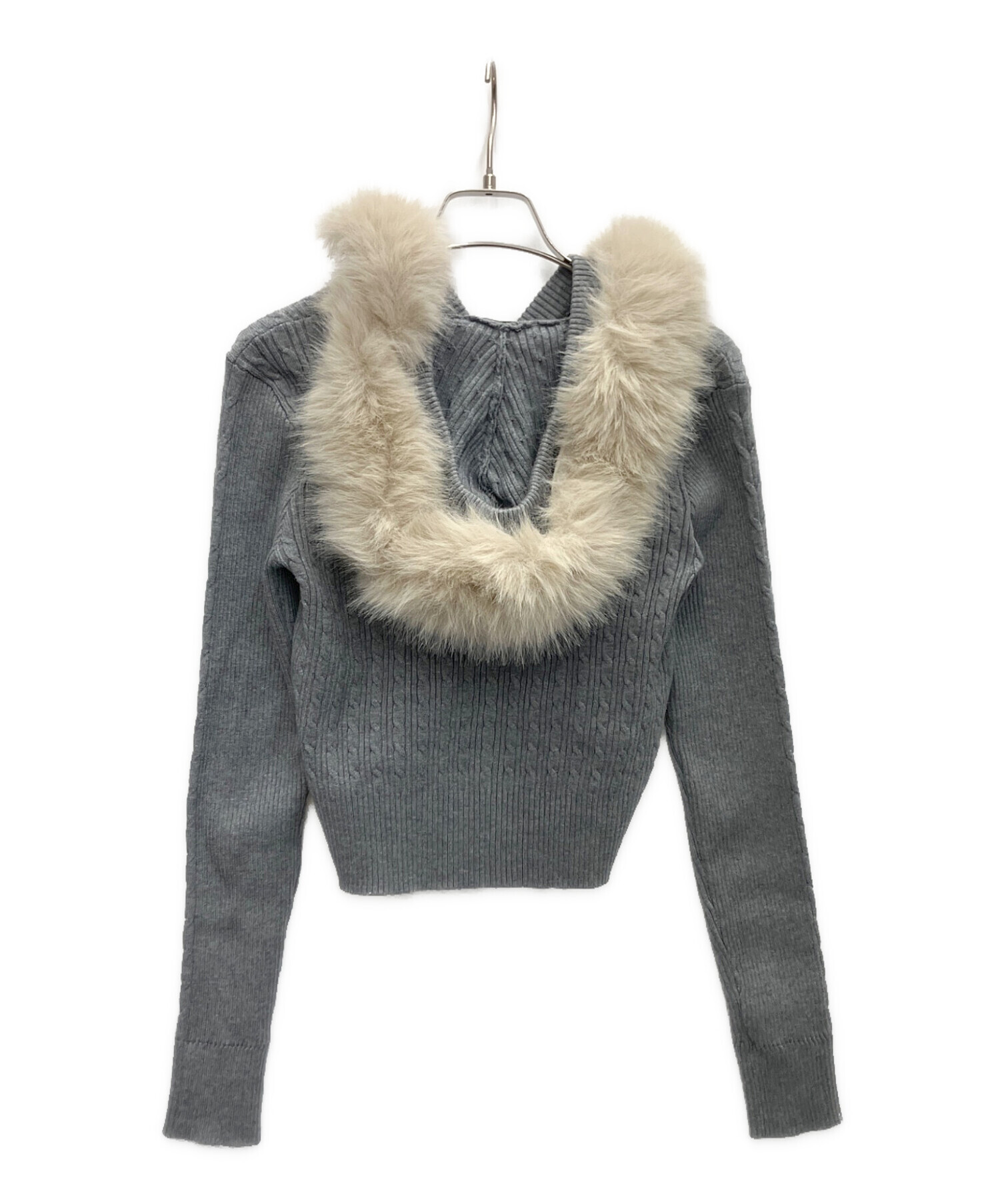 中古・古着通販】ANDMARY (アンドマリー) ニットセットアップ グレー