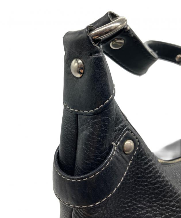 中古・古着通販】COACH (コーチ) ワンショルダーバッグ ブラック