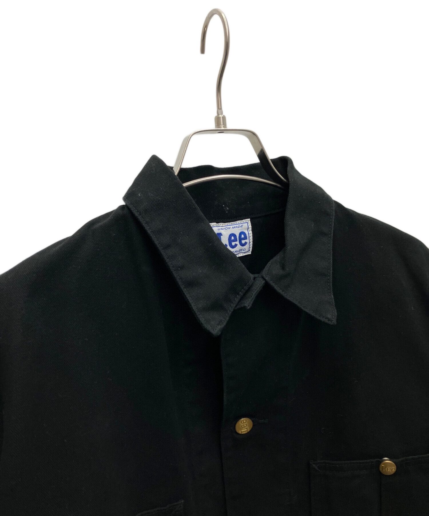 中古・古着通販】LEE (リー) カバーオール ブラック サイズ:M