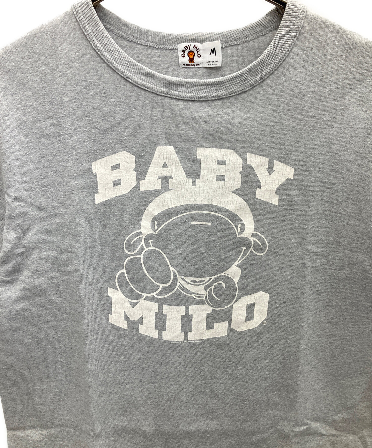 中古・古着通販】BABY MiLO (ベビーマイロ) 半袖Tシャツ ライトグレー