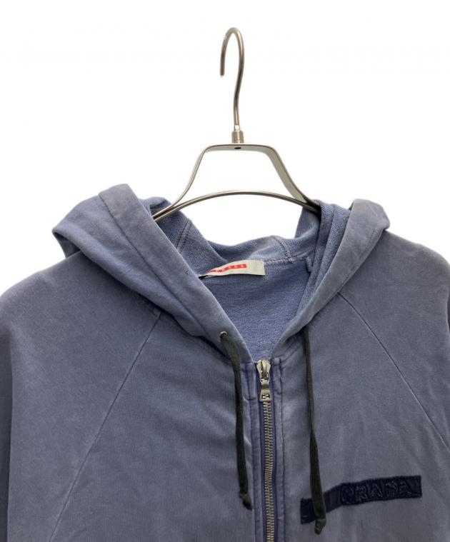 中古・古着通販】PRADA (プラダ) ジップパーカー ネイビー サイズ:XS