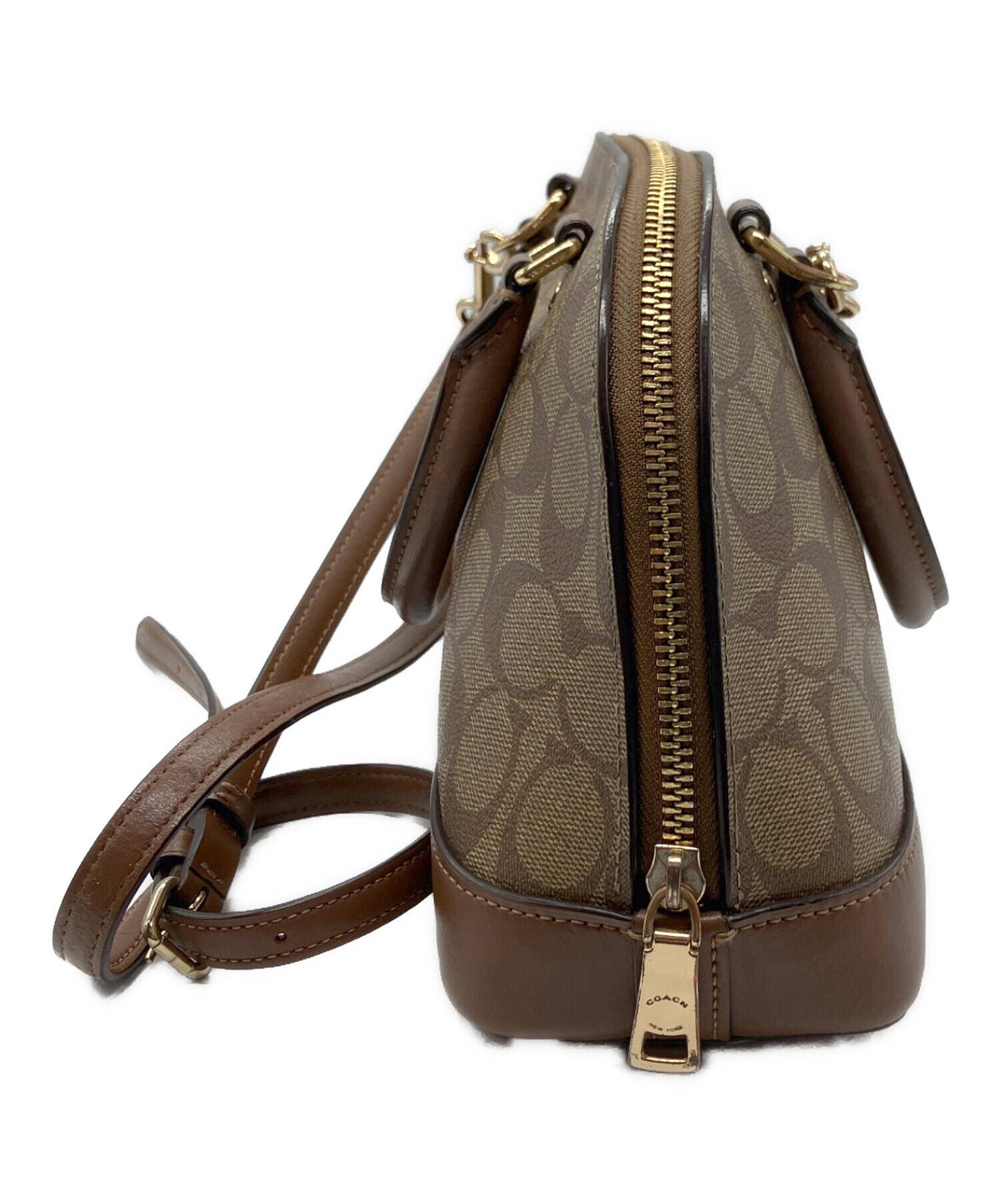 中古・古着通販】COACH (コーチ) 2WAYショルダーバッグ ブラウン