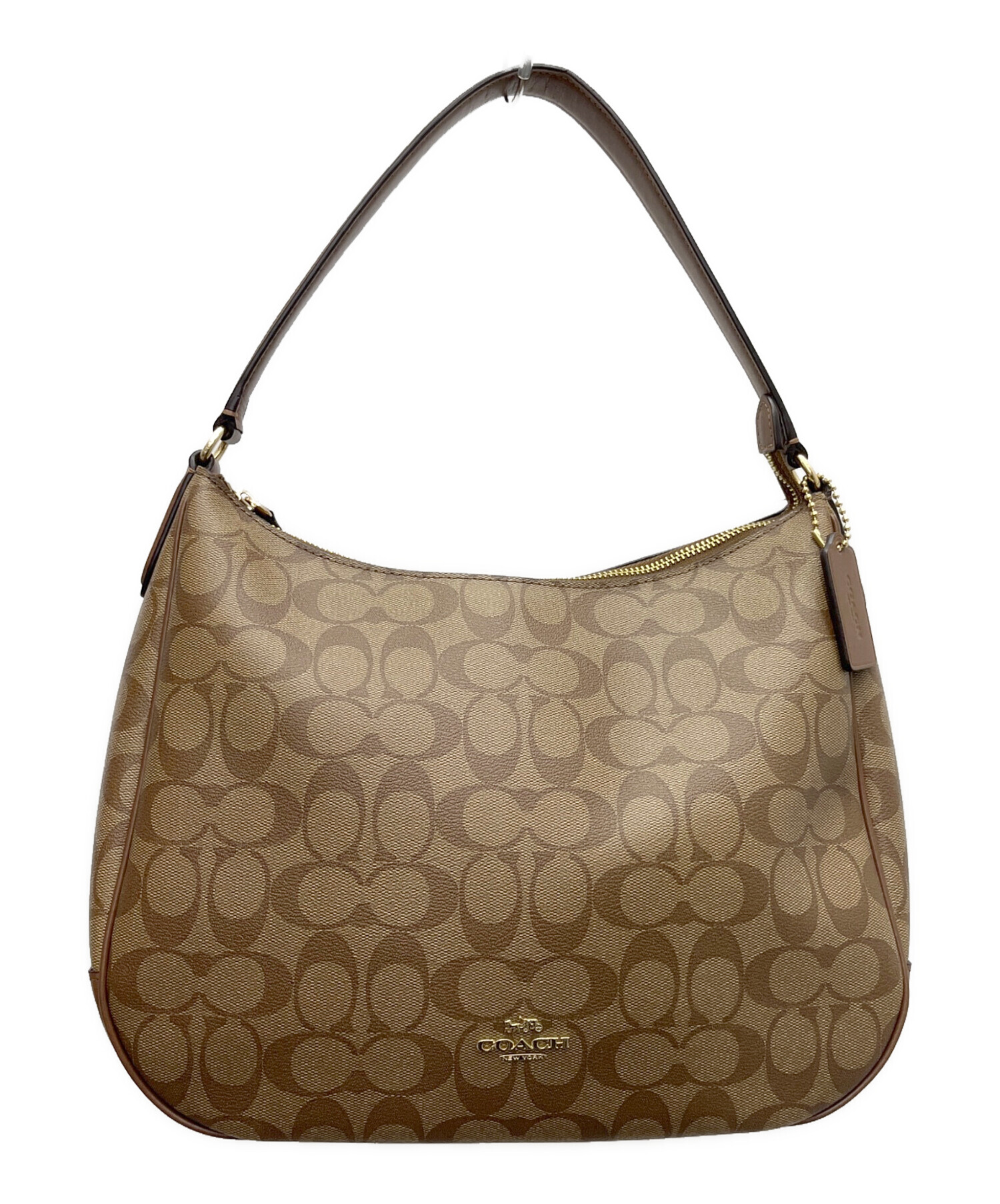 中古・古着通販】COACH (コーチ) ワンショルダーバッグ ベージュ 
