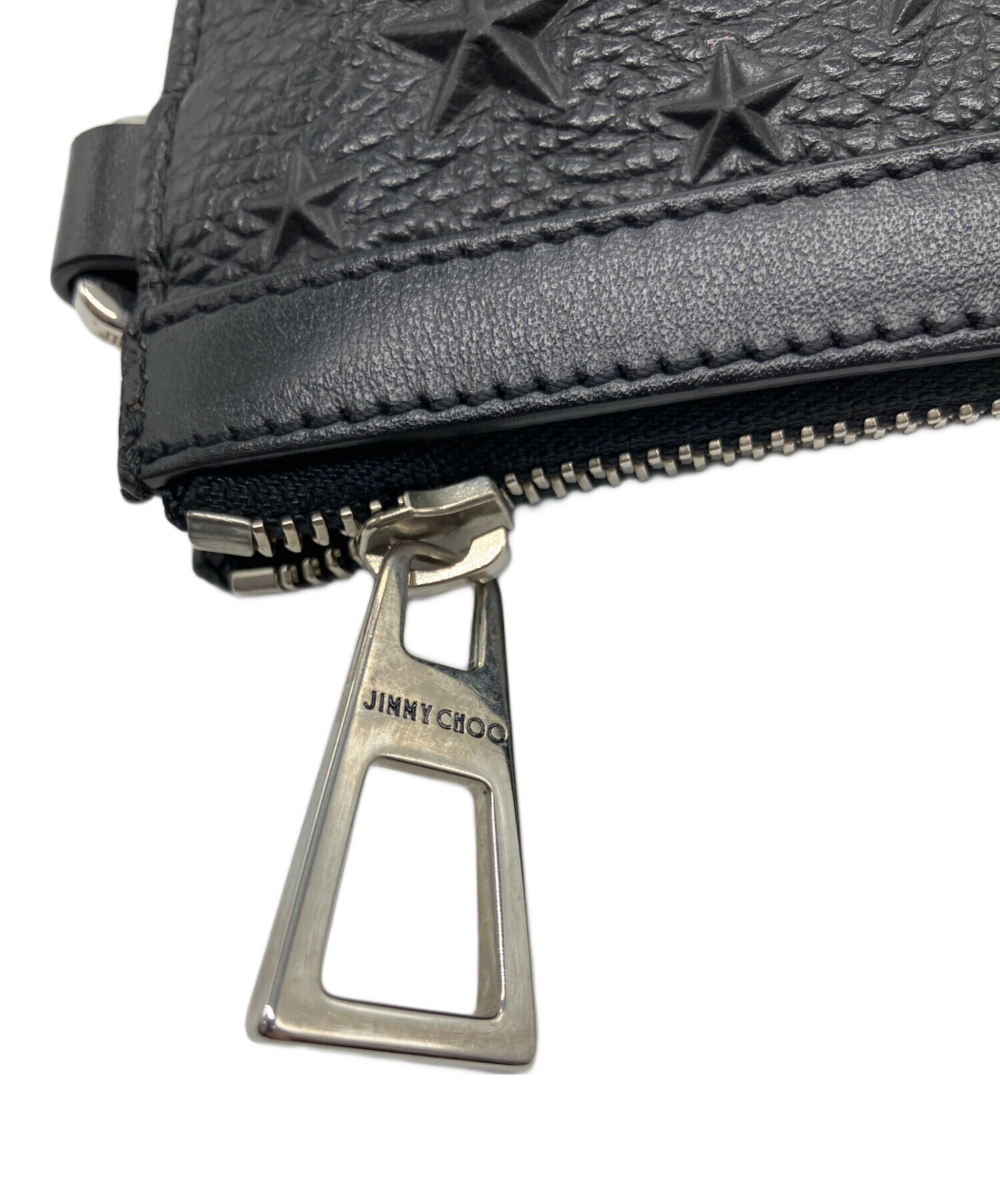 中古・古着通販】JIMMY CHOO (ジミーチュウ) セカンドバッグ ブラック