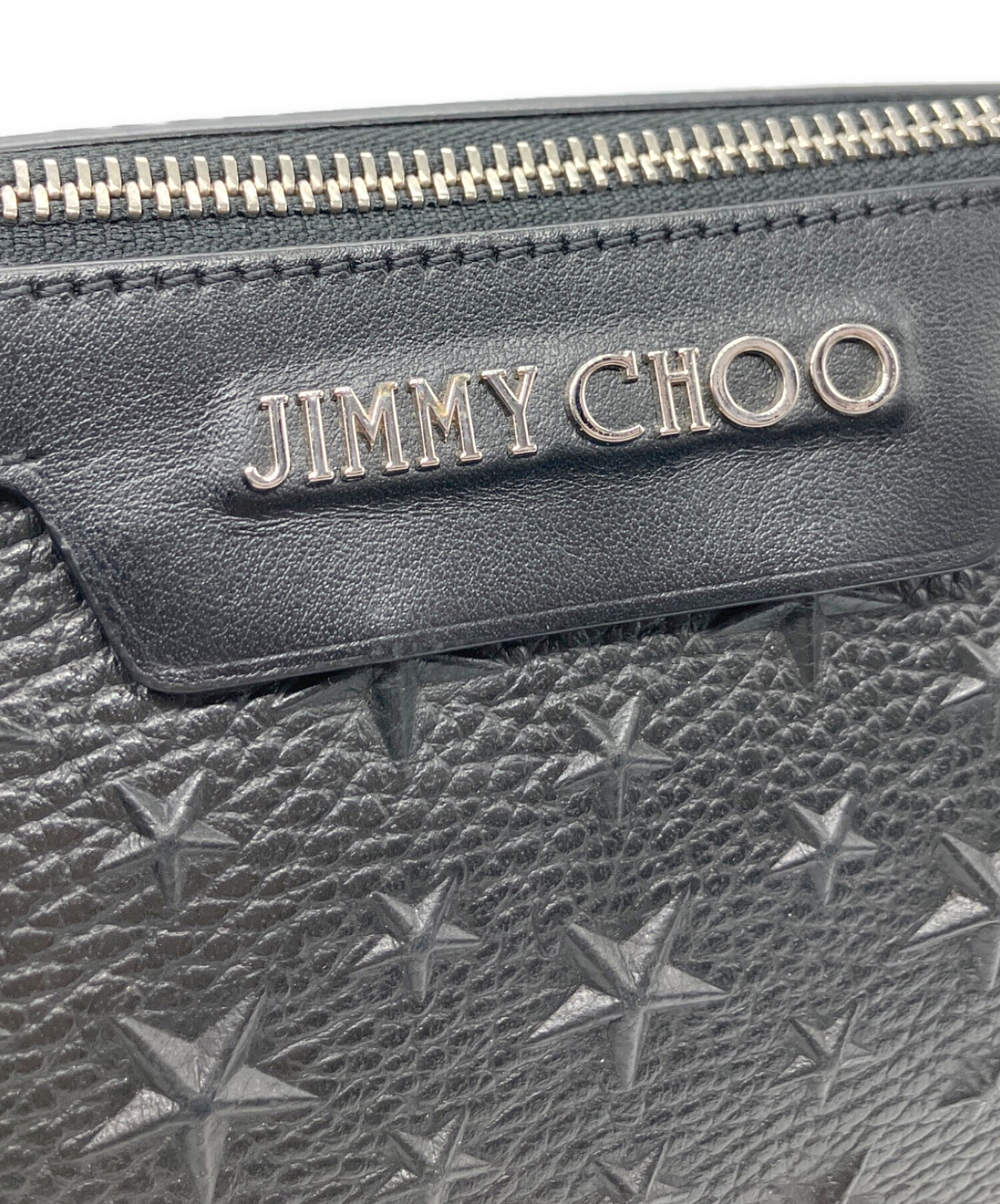中古・古着通販】JIMMY CHOO (ジミーチュウ) セカンドバッグ ブラック