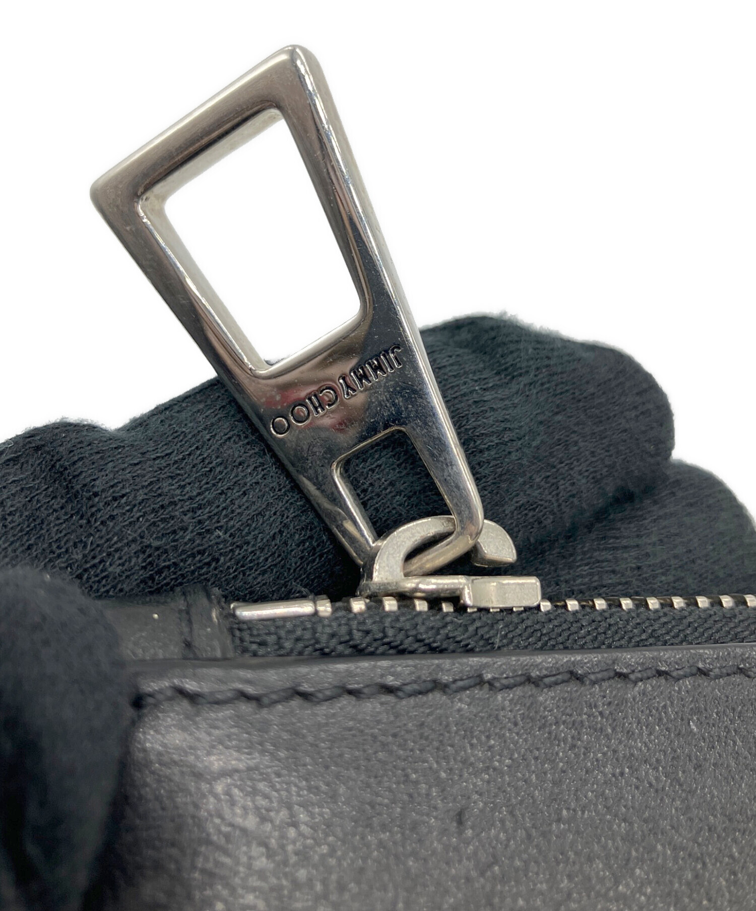 中古・古着通販】JIMMY CHOO (ジミーチュウ) クラッチバッグ ブラック