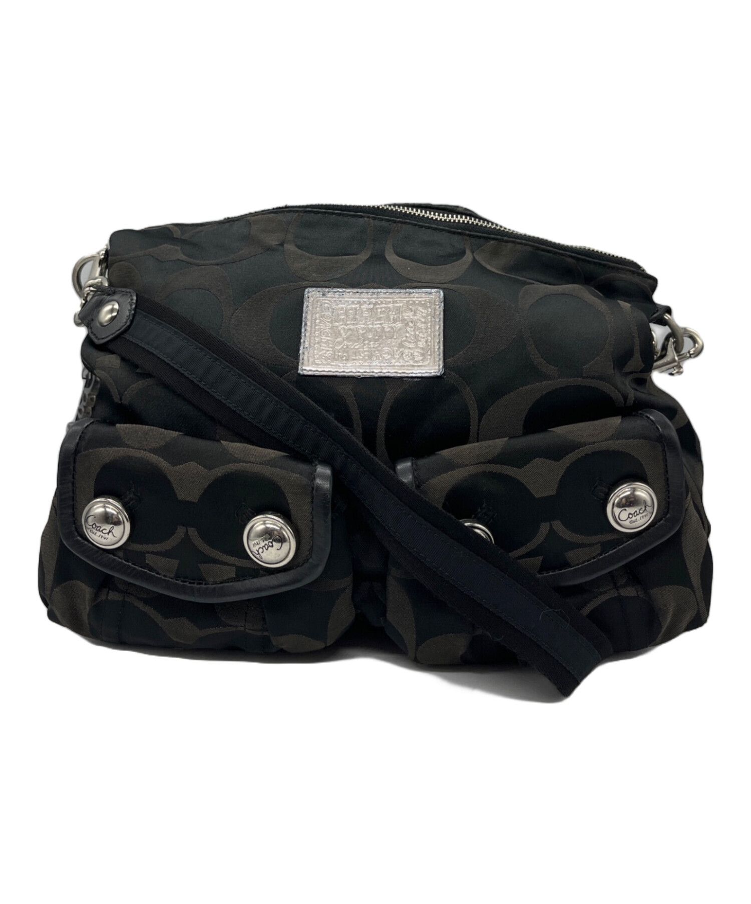 中古・古着通販】COACH (コーチ) 2WAYショルダーバッグ ブラック