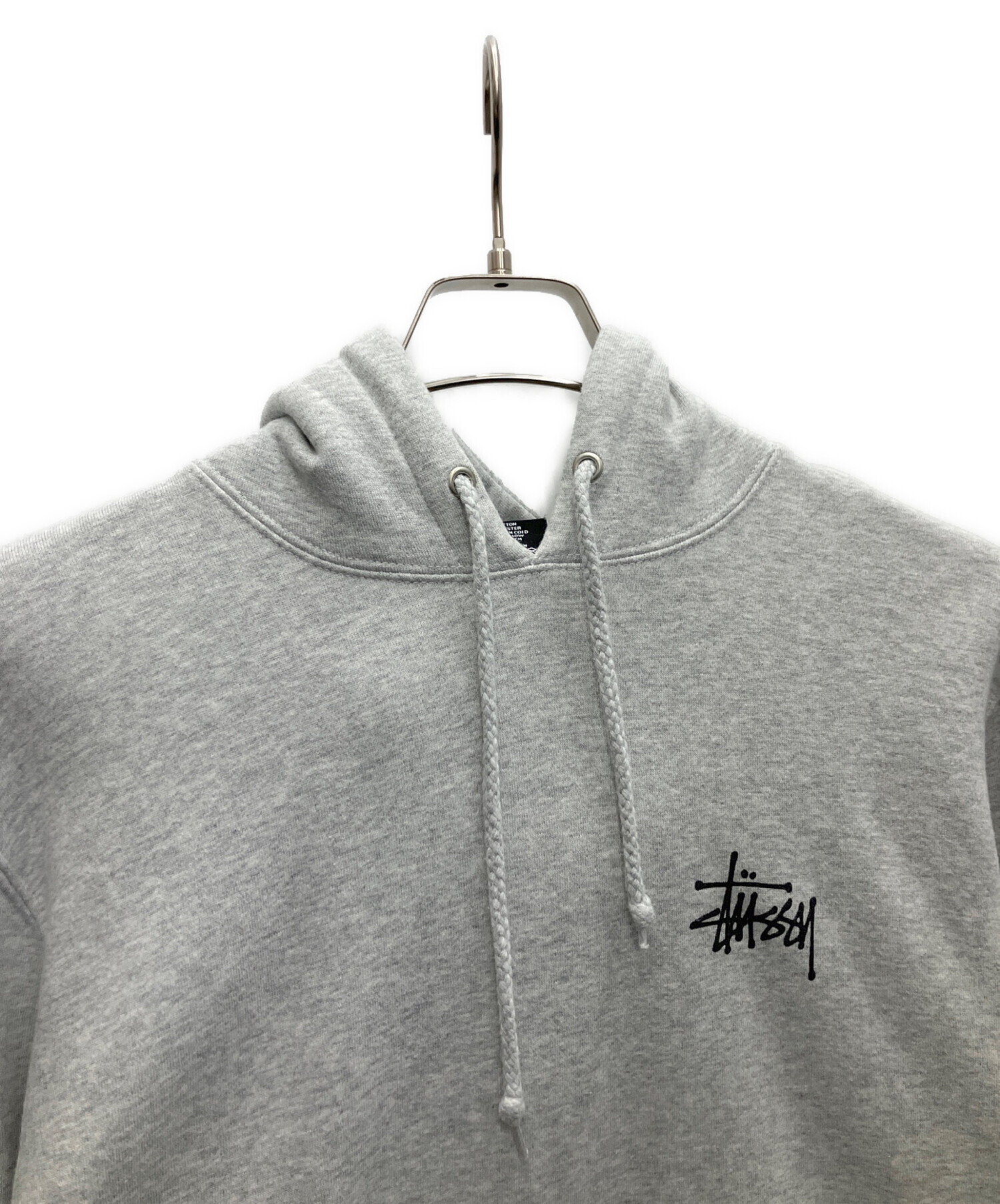 ステューシーグレーパーカー 中古・古着通販】stussy (ステューシー) パーカー グレー サイズ:XL
