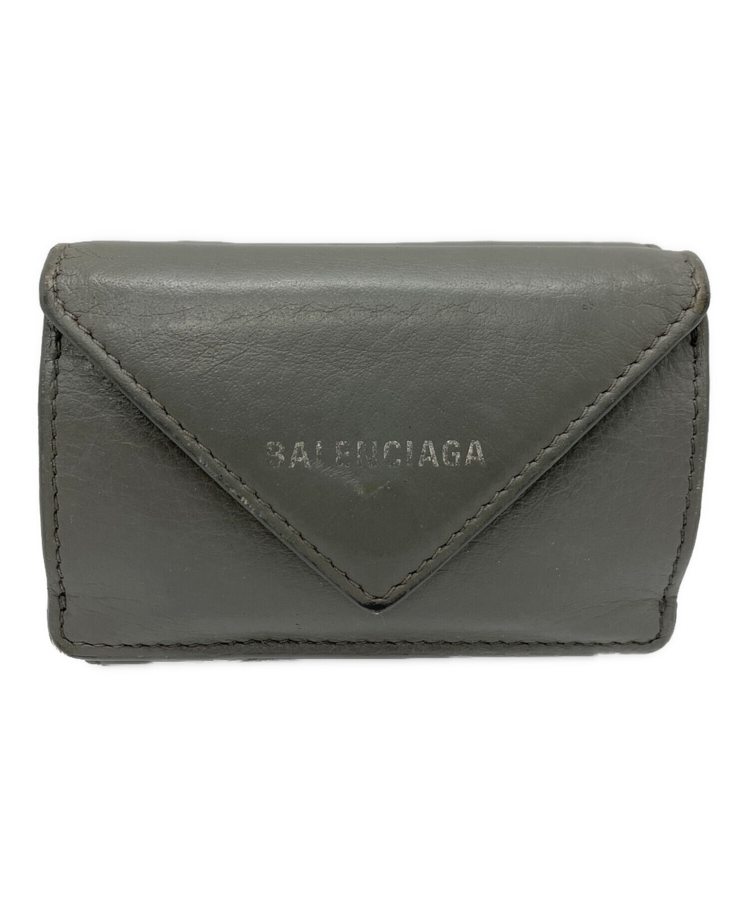 BALENCIAGA グレー 三つ折り財布の通販はau PAY マーケット - 輸入雑貨