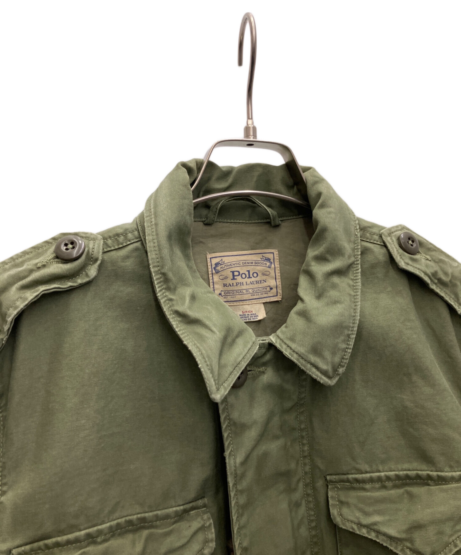 ポロラルフローレン ミリタリー ジャケット 中古・古着通販】POLO RALPH LAUREN (ポロ・ラルフローレン