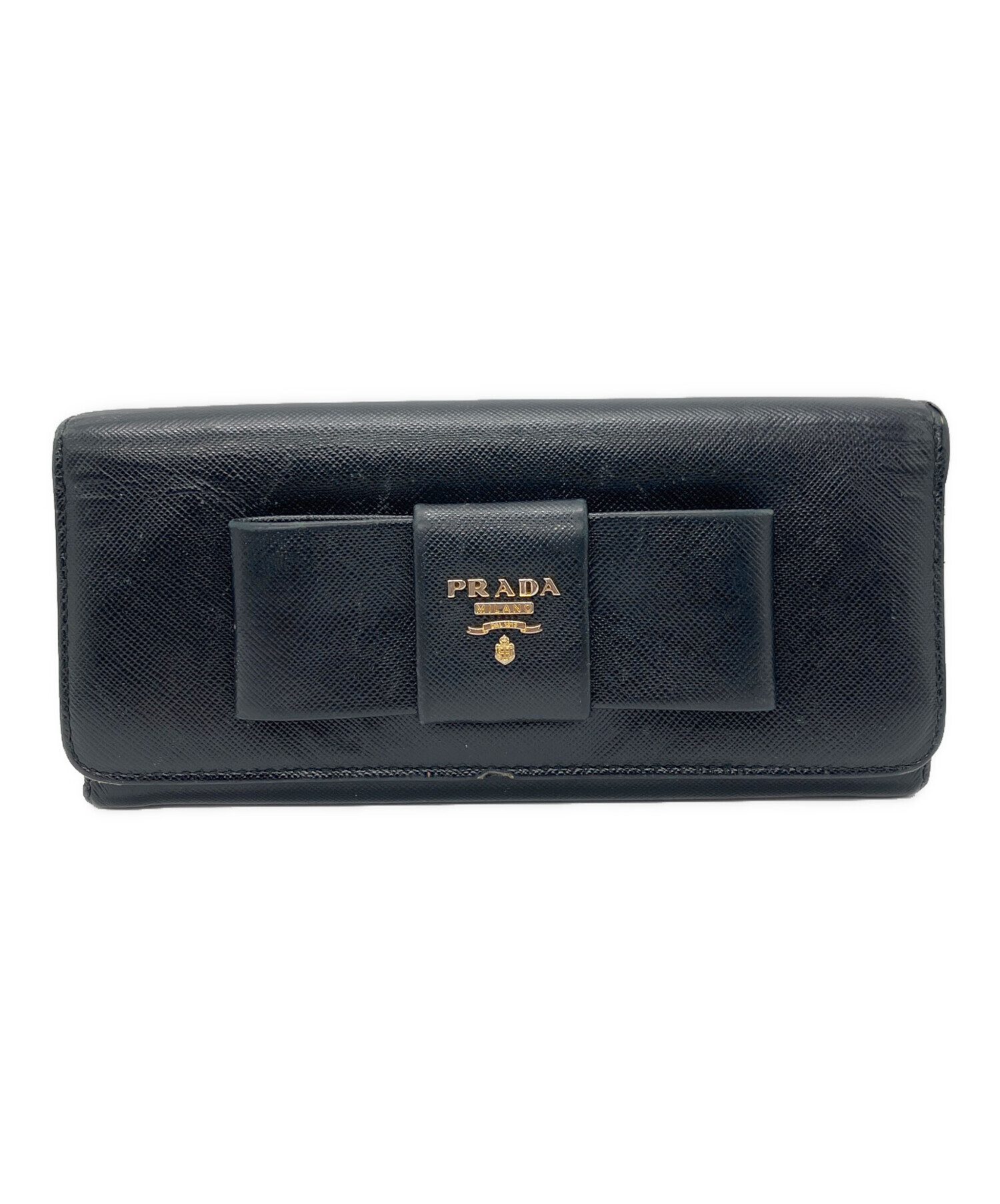 中古・古着通販】PRADA (プラダ) 長財布 ブラック｜ブランド・古着通販 