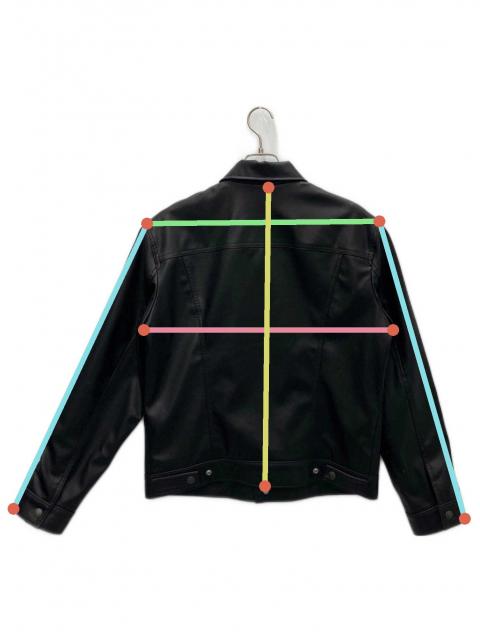 中古・古着通販】LEVI'S (リーバイス) レザージャケット ブラック