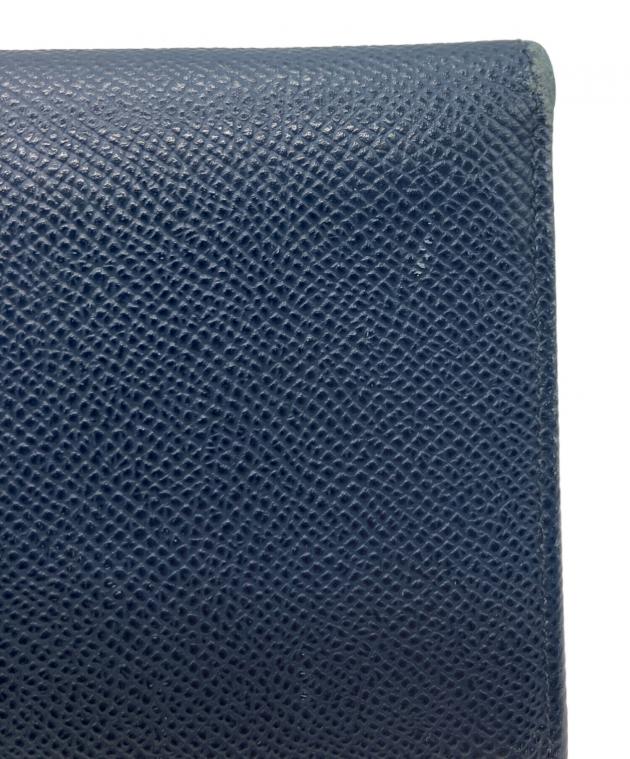 【イオン広店】 中古 BVLGARI | ブルガリ 長財布 23811 ブルー 【125】 BVLGARI（ブルガリ） 長財布 ブルガリ・ブルガリマン レザー メンズ