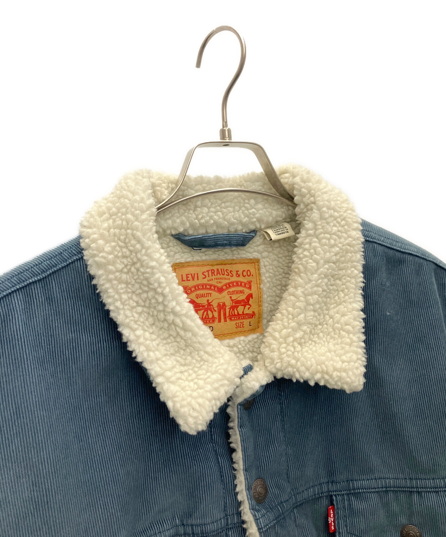 中古・古着通販】LEVI'S (リーバイス) コーデュロイジャケット ブルー