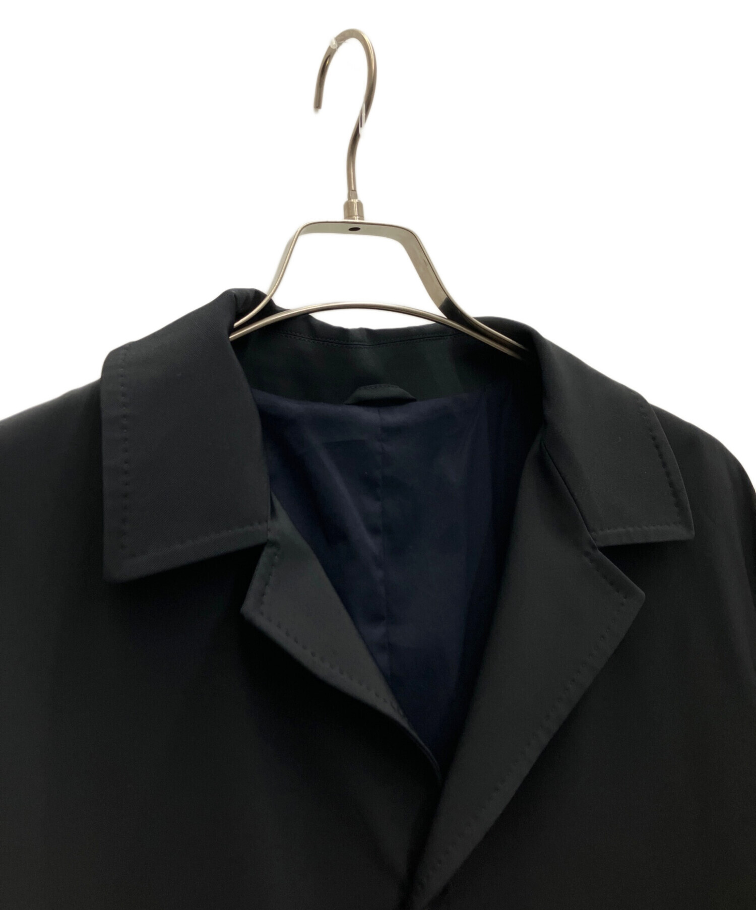 中古・古着通販】PRADA (プラダ) コート ブラック サイズ:L｜ブランド