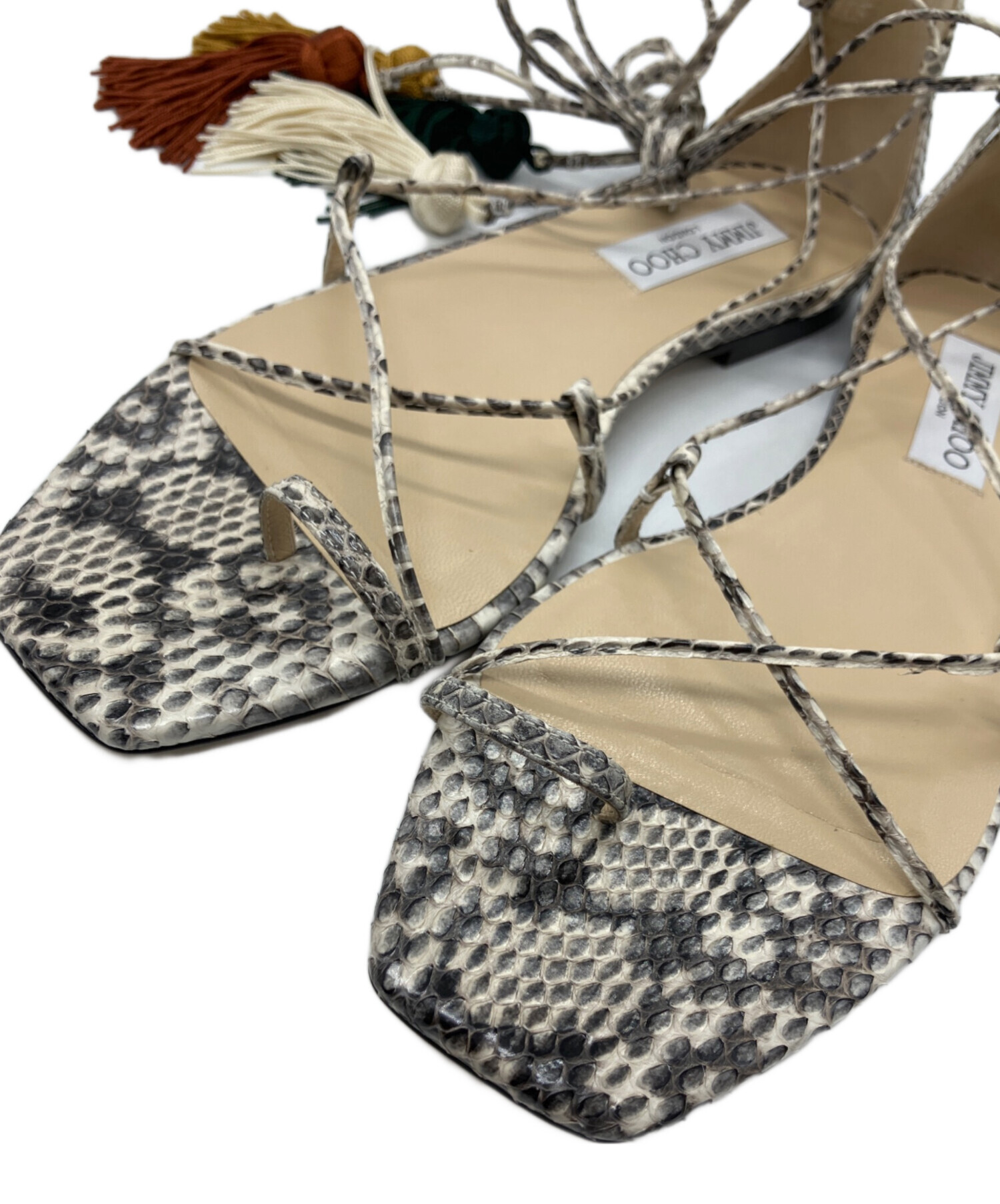中古・古着通販】JIMMY CHOO (ジミーチュウ) サンダル ブラック