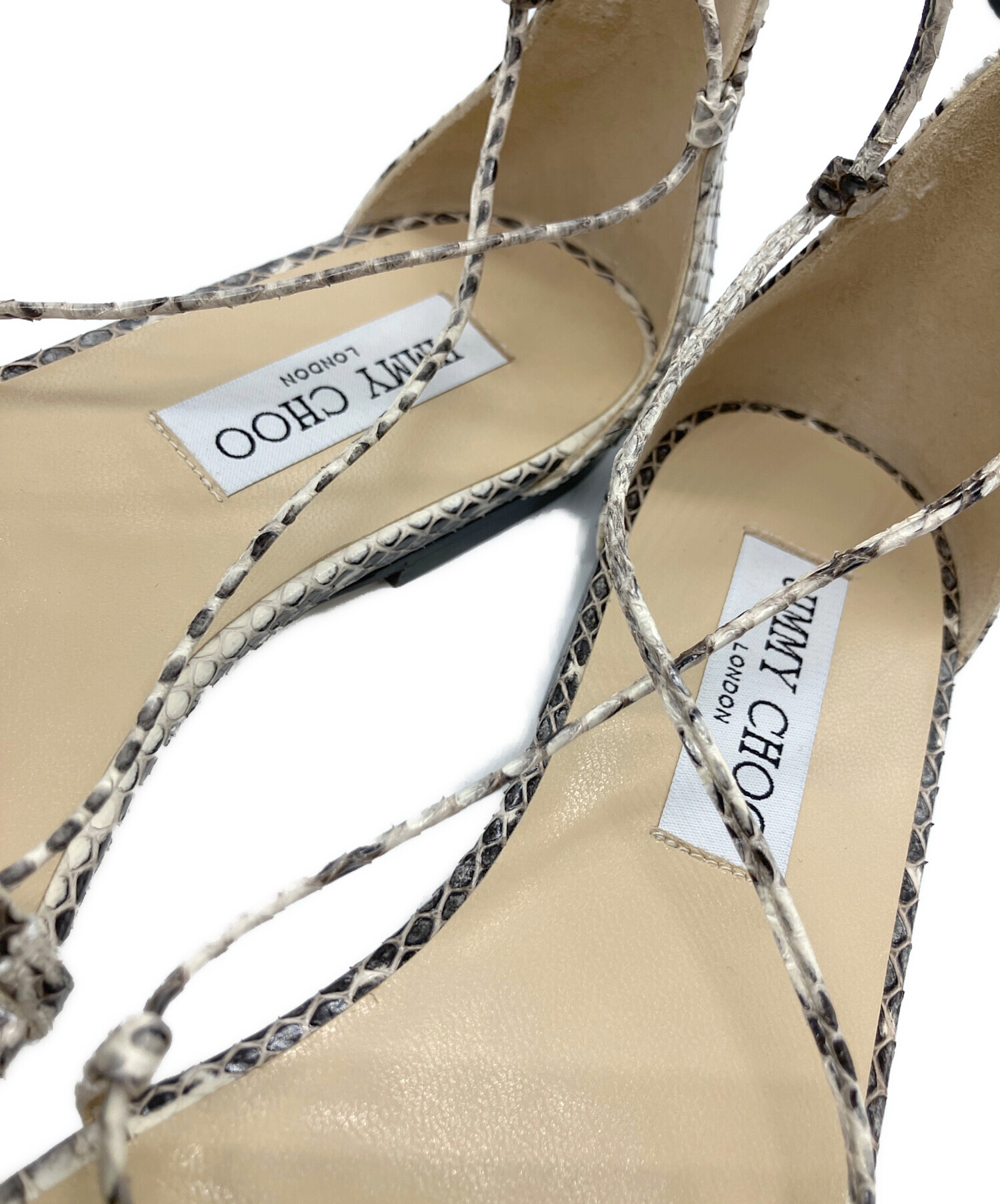 中古・古着通販】JIMMY CHOO (ジミーチュウ) サンダル ブラック