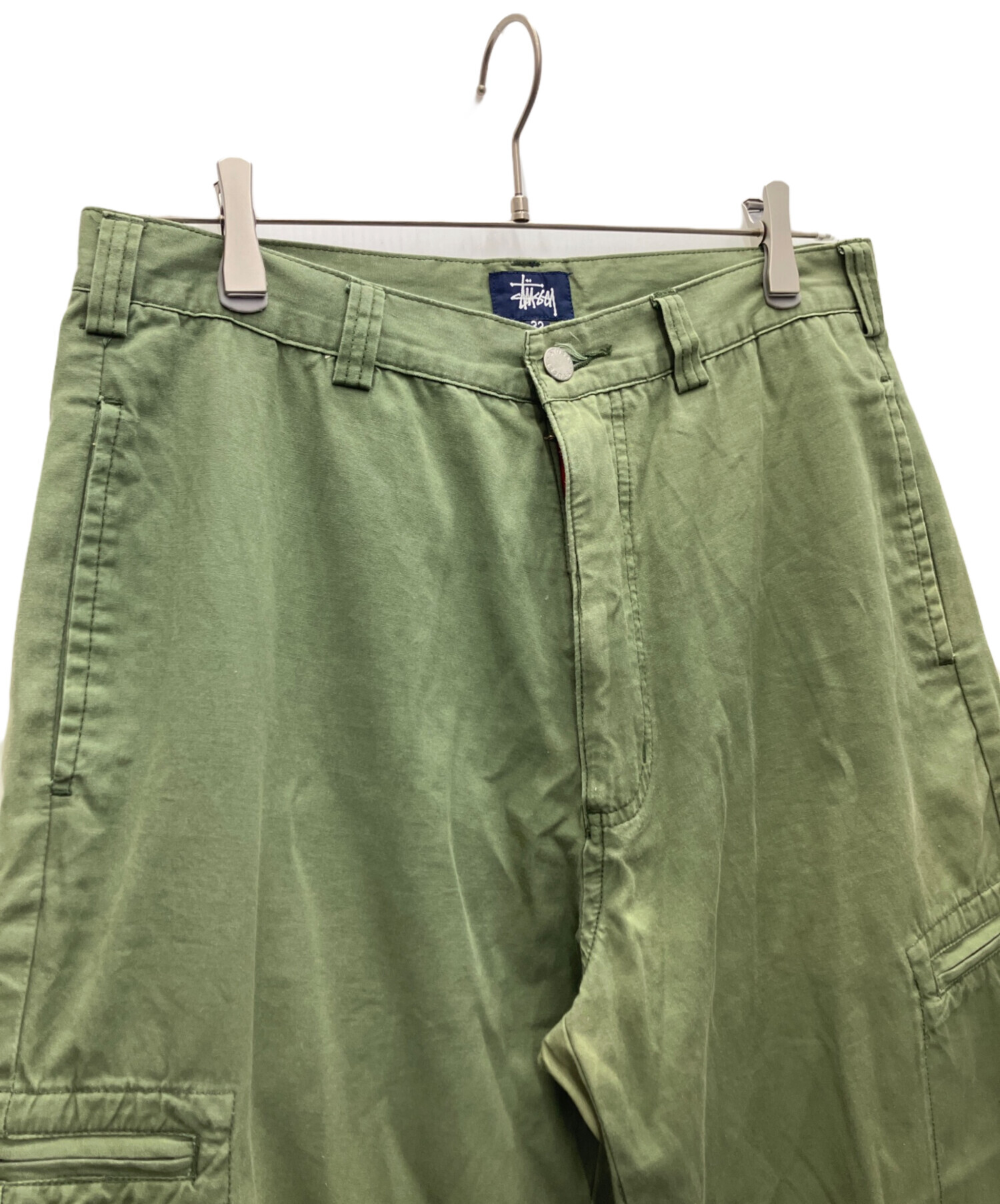 Stussy カーキ　デニムパンツ 中古・古着通販】stussy (ステューシー) パンツ カーキ サイズ:SIZE