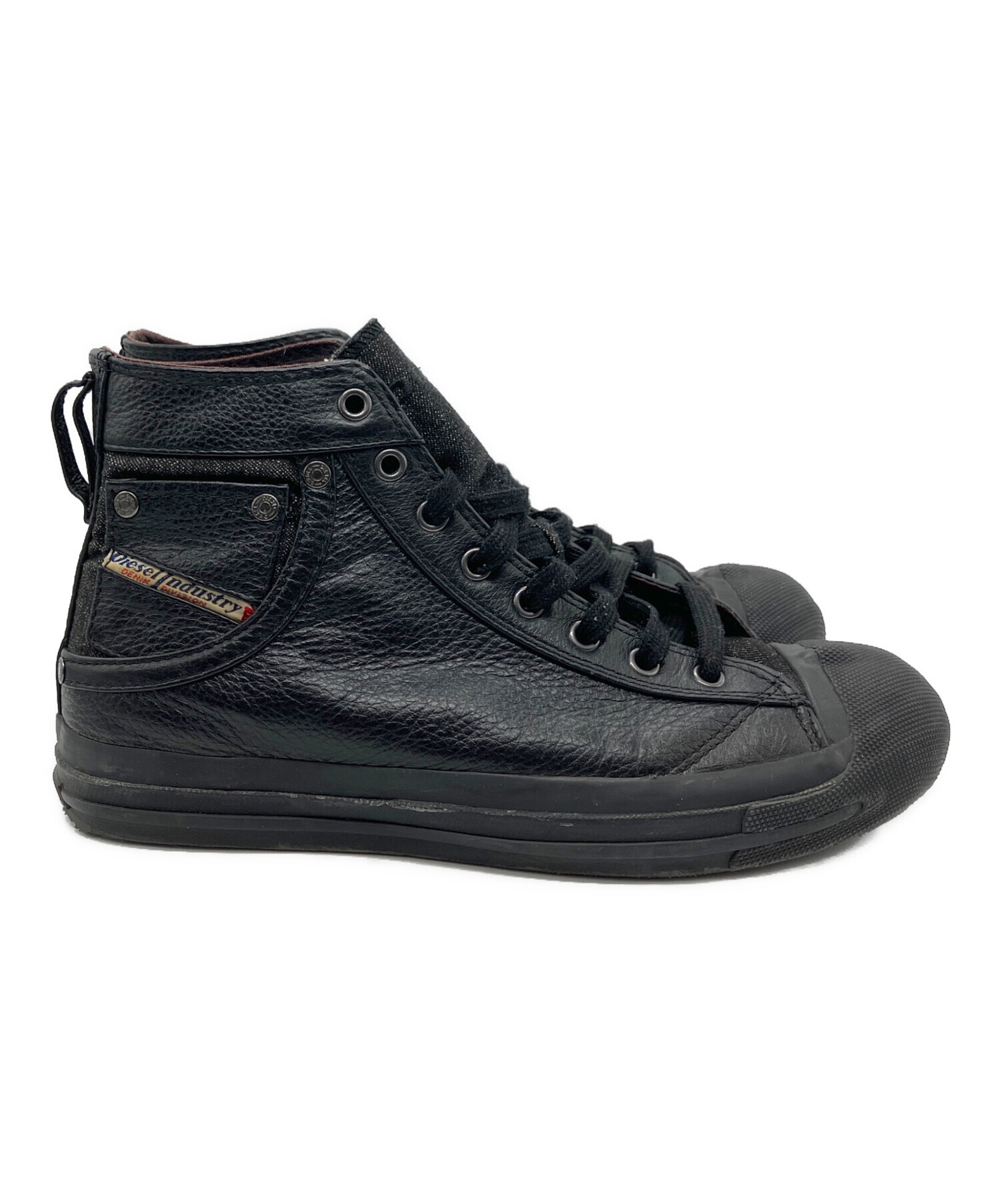 中古・古着通販】DIESEL (ディーゼル) ハイカットスニーカー ブラック