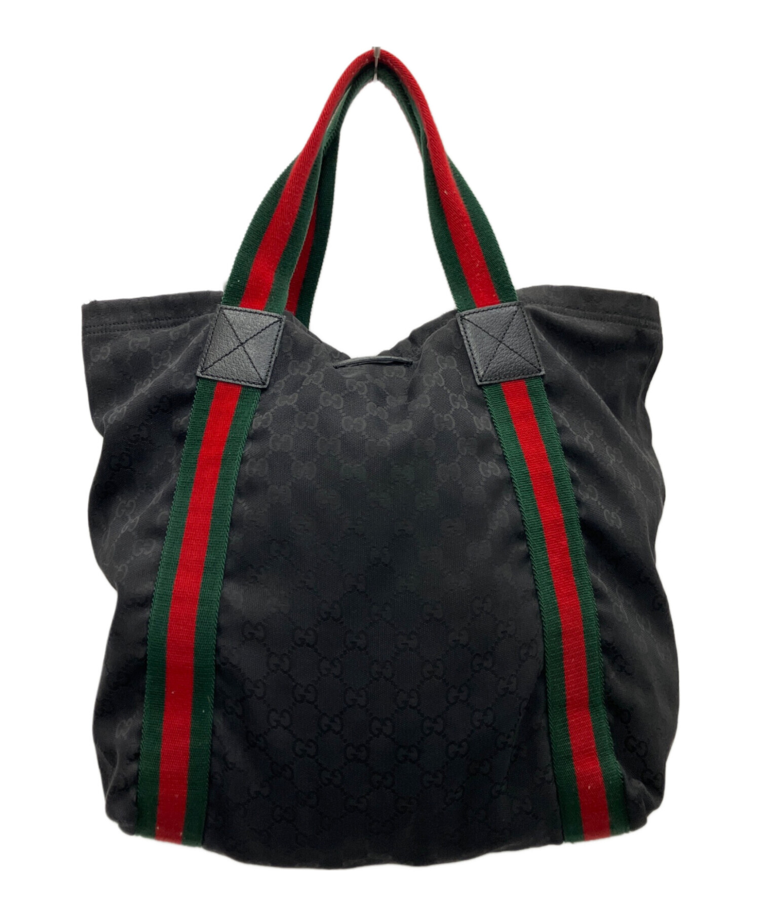 ベタ 販売 GUCCI グッチ シェリーライン トートバッグ ブラック 