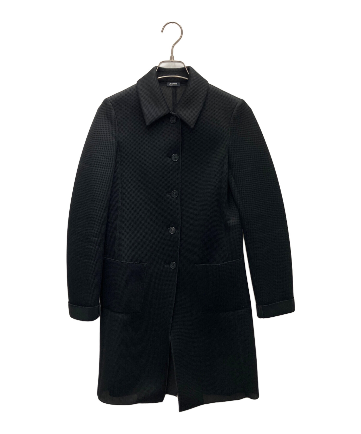 新品 JIL SANDER ブラックコート サイズ50 中古・古着通販】JIL SANDER NAVY (ジルサンダー ネイビー) コート