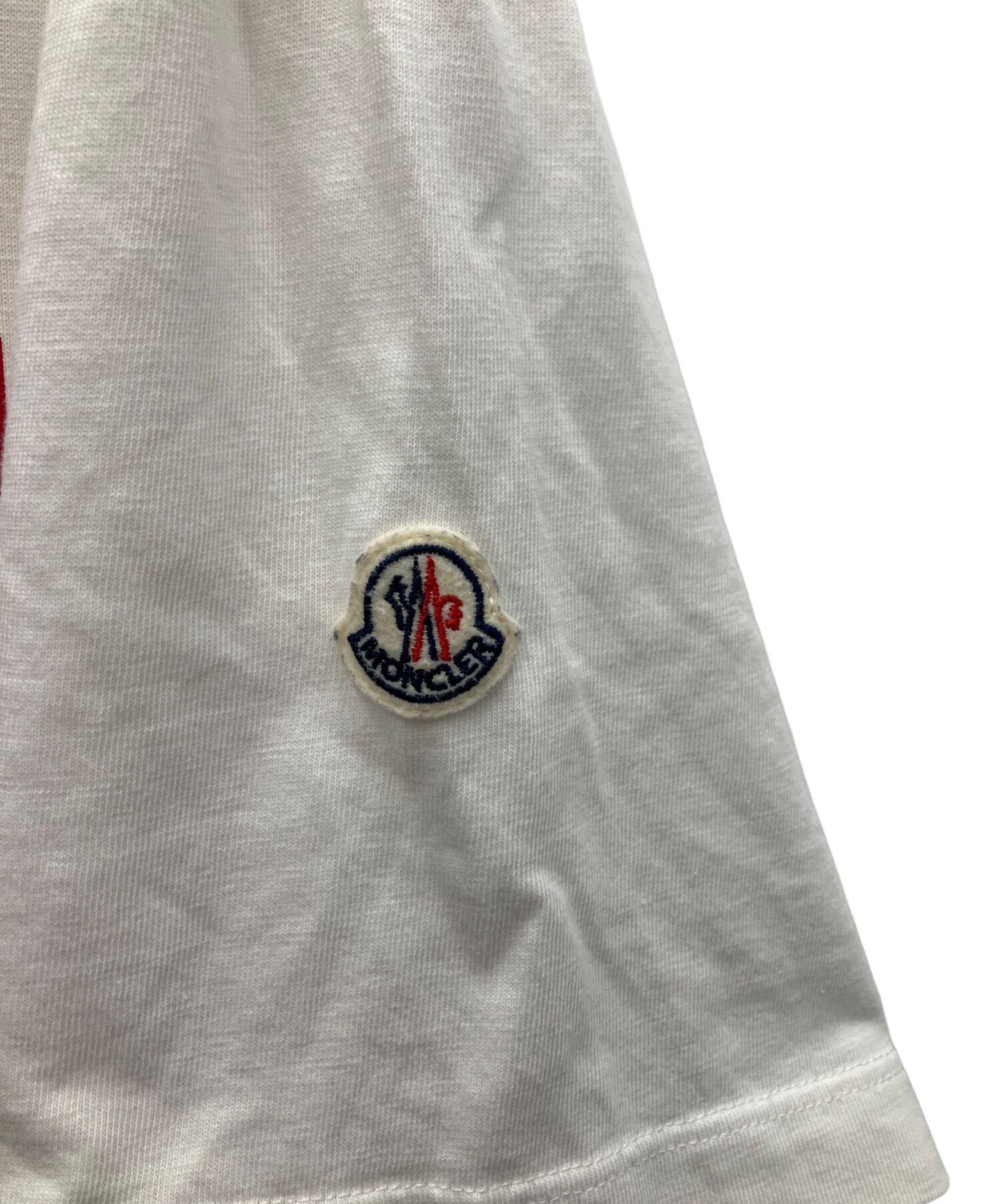 中古・古着通販】MONCLER (モンクレール) 半袖Tシャツ ホワイト サイズ 