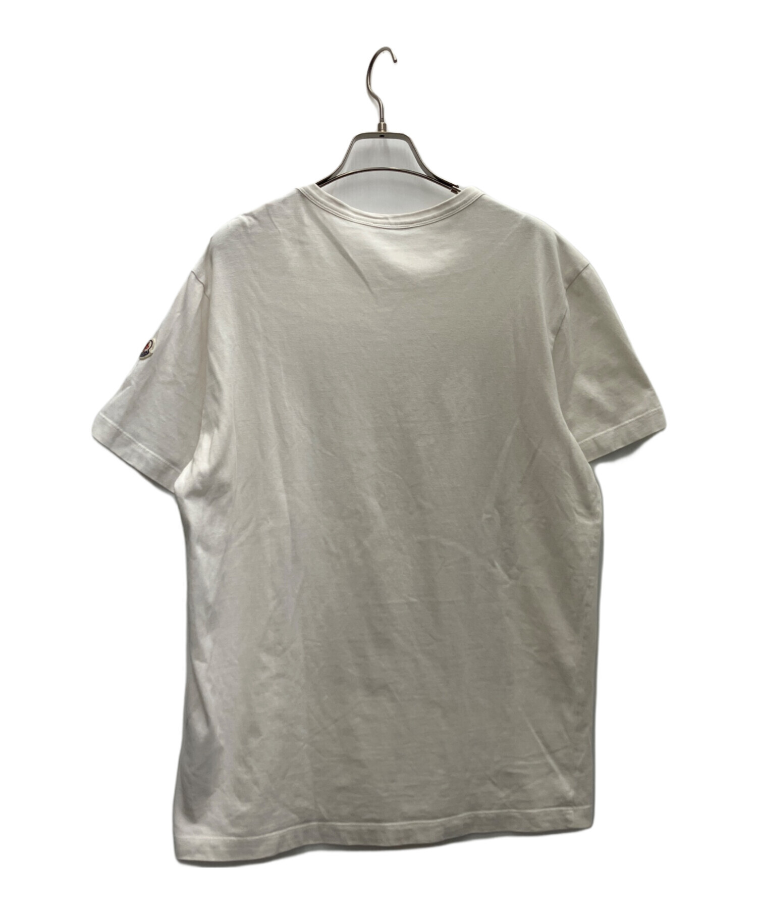 中古・古着通販】MONCLER (モンクレール) 半袖Tシャツ ホワイト サイズ 中古・古着通販】MONCLER (モンクレール) 半袖Tシャツ ホワイト サイズ