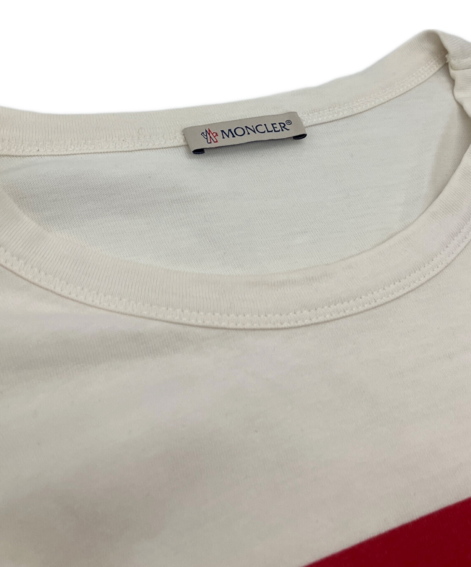MONCLER レトロボックス ロゴプリント Tシャツ MENS ホワイト XXL モンクレール 中古 苫小牧西店 中古・古着通販】MONCLER (モンクレール) ゴーストロゴプリント半袖