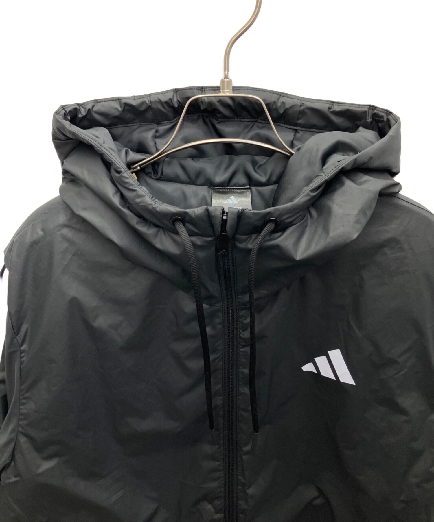 古着 中綿ジャケット 中古・古着通販】adidas (アディダス) 中綿ジャケット ブラック サイズ