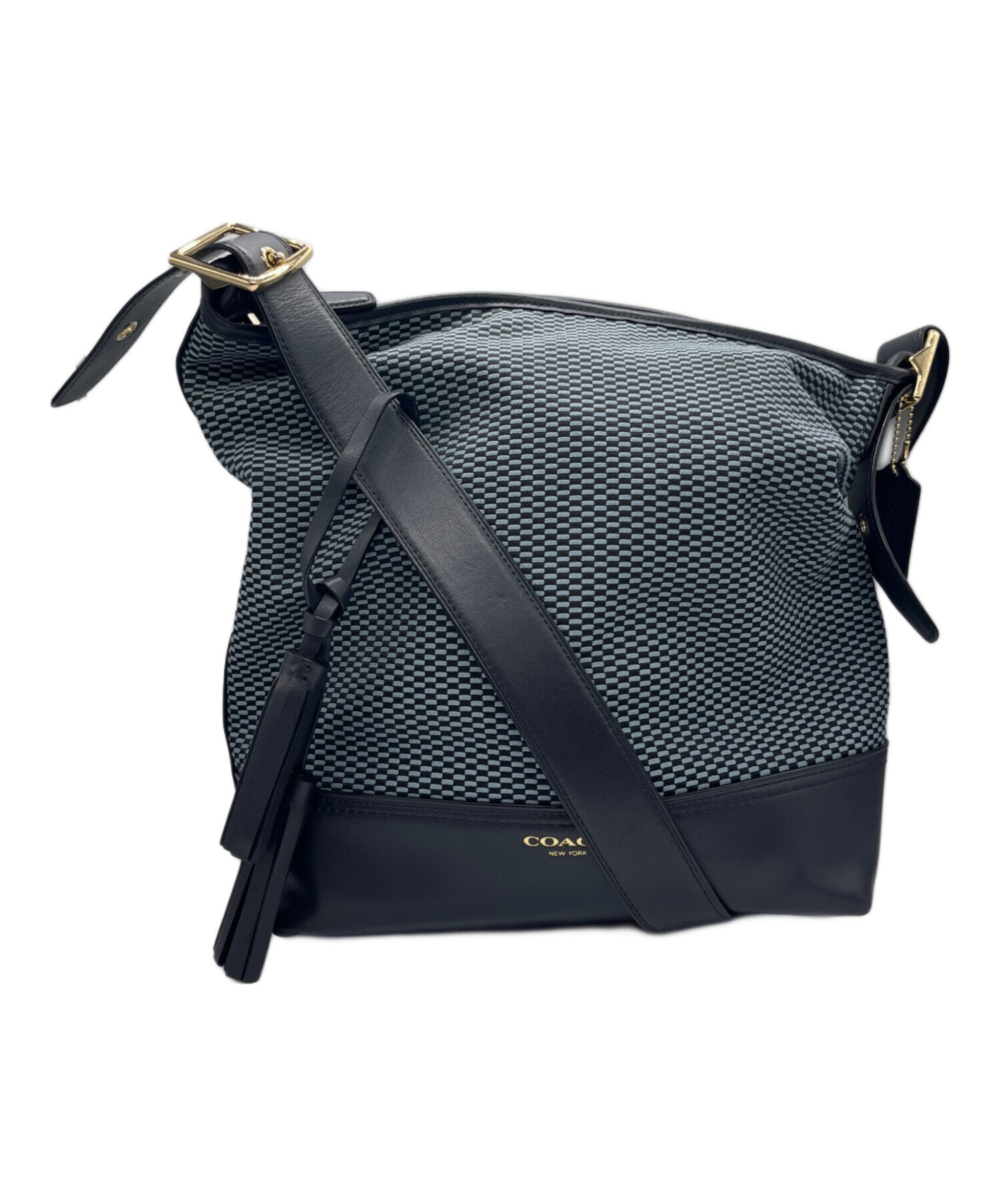 中古・古着通販】COACH (コーチ) ショルダーバッグ ネイビー｜ブランド