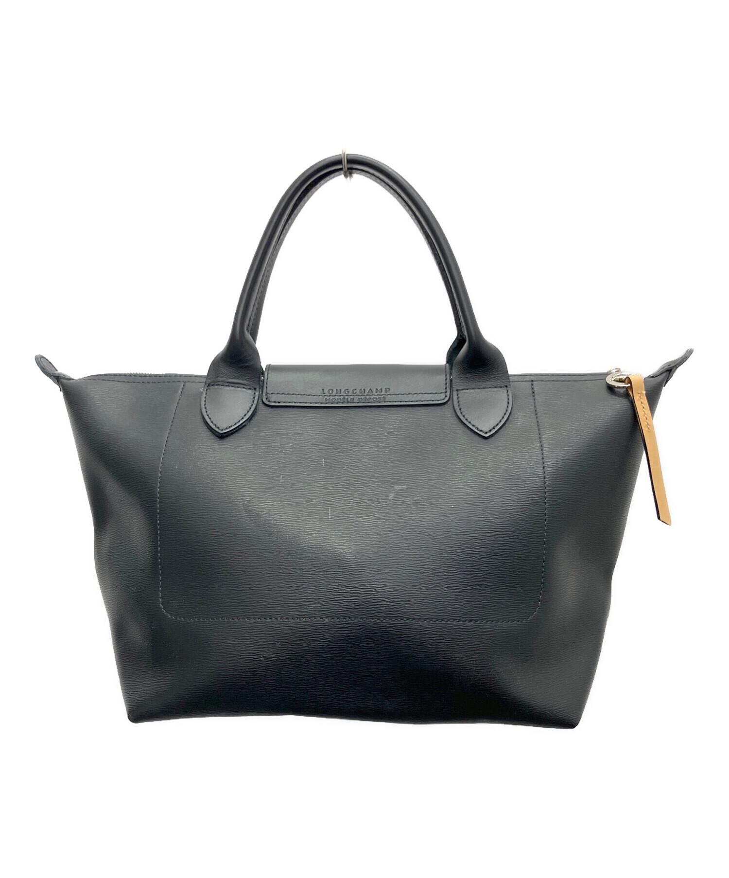 美品　ロンシャン ビジネスバッグ オールレザー 2way ブラック ショルダー LONGCHAMP（ロンシャン） ビジネスバッグ 牛革 2WAY ショルダーバッグ