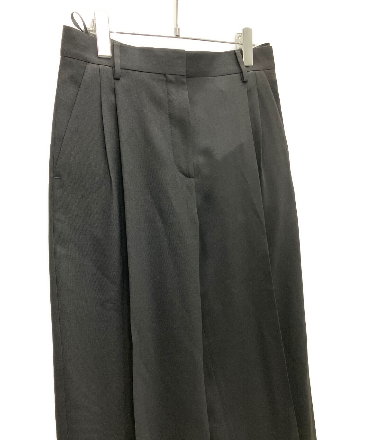 80s 90s LOEWE ロエベ vintage 2タック ワイドスラックス 中古・古着通販】LOEWE (ロエベ) センタープレス ストレート パンツ